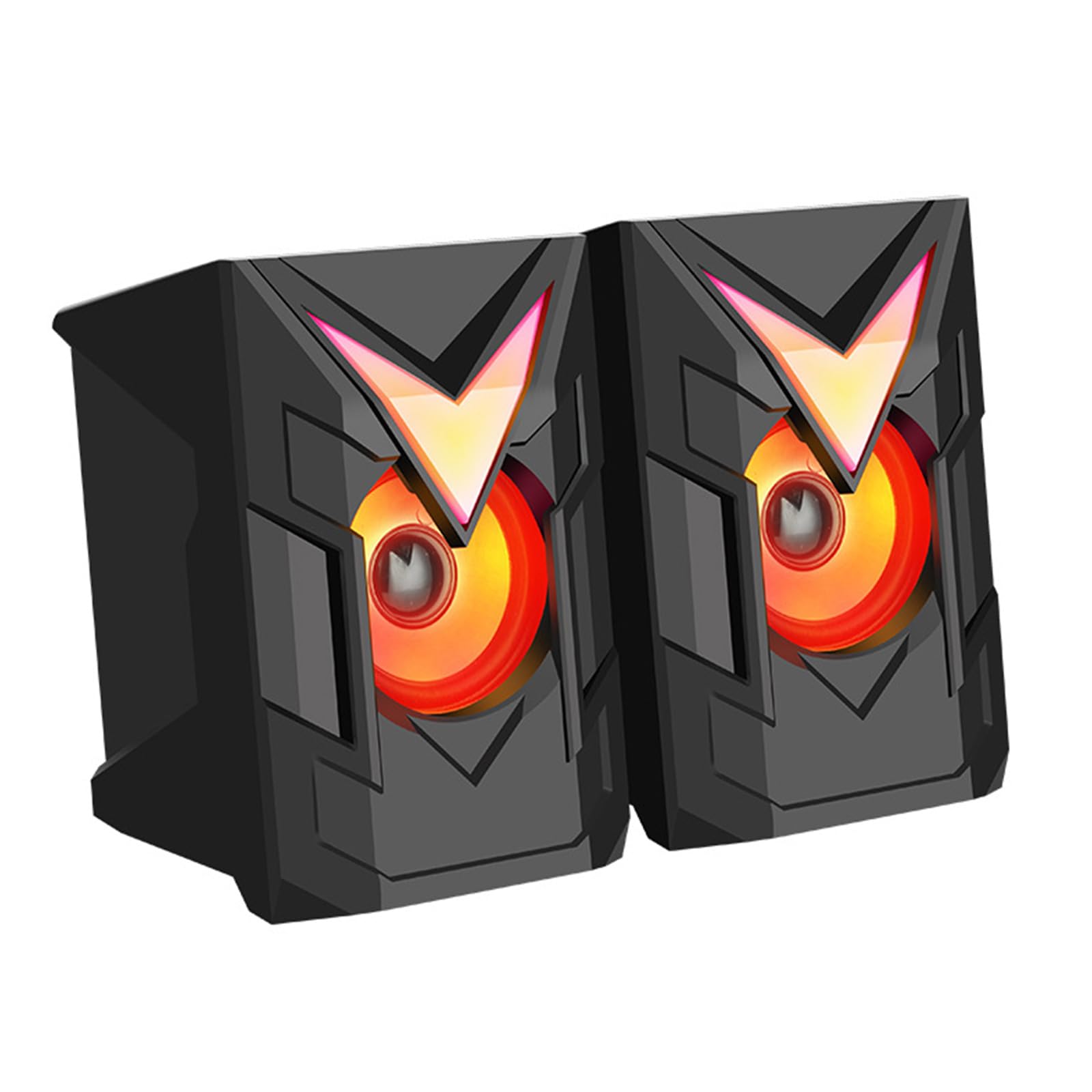High-Powered USB Speaker with Deep Bass (90Hz-20kHz) - Stereo Computer Speakers with Subwoofer for PC, Desktop & Laptop - Perfect for Gaming, Music & Home Office