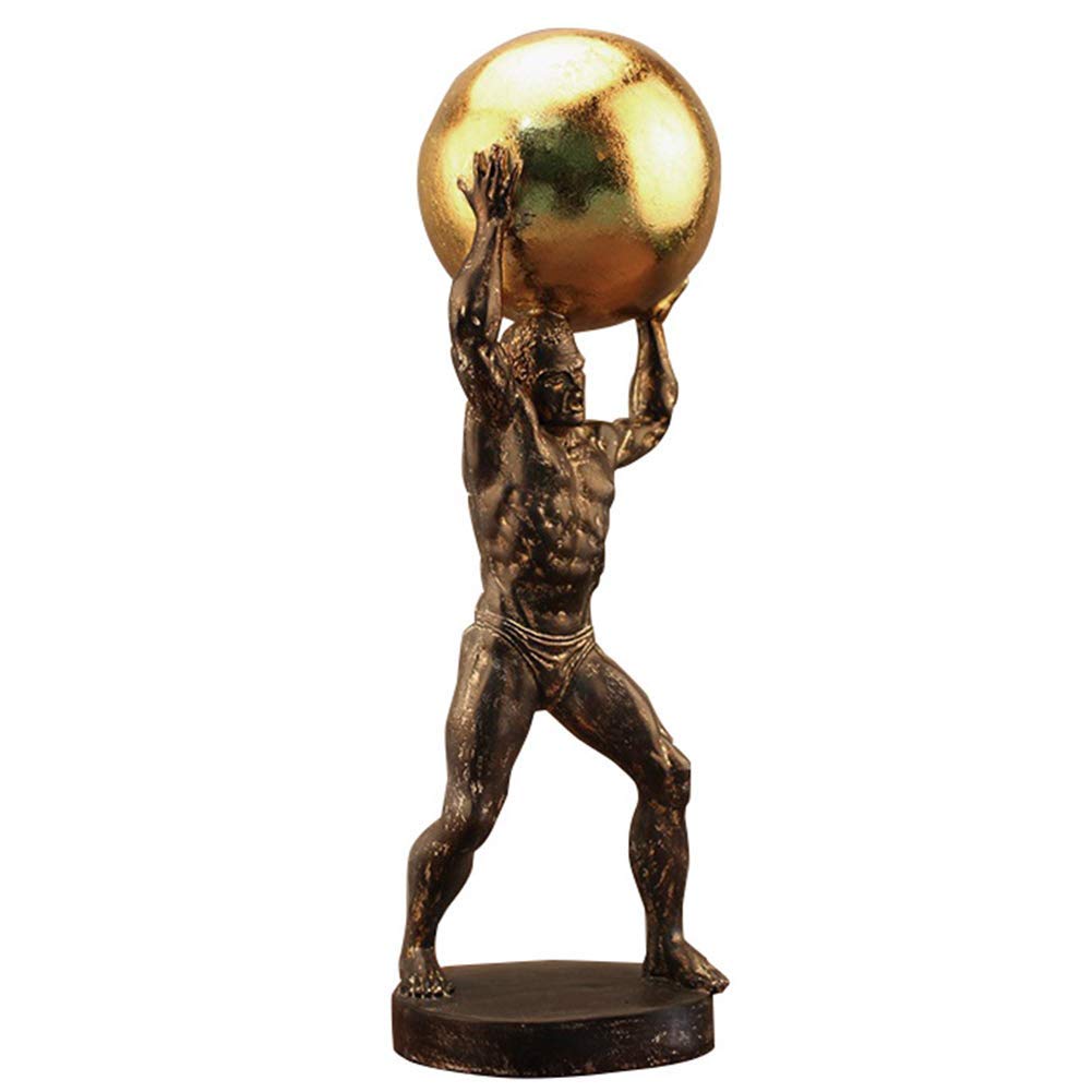Hercules God Atlas Statue Sculpture - Premium Home & Office Decor, Unique Anniversary & Birthday Gift for Men & Women - Perfect for Bookshelf, Desk, or Display Cabinet
