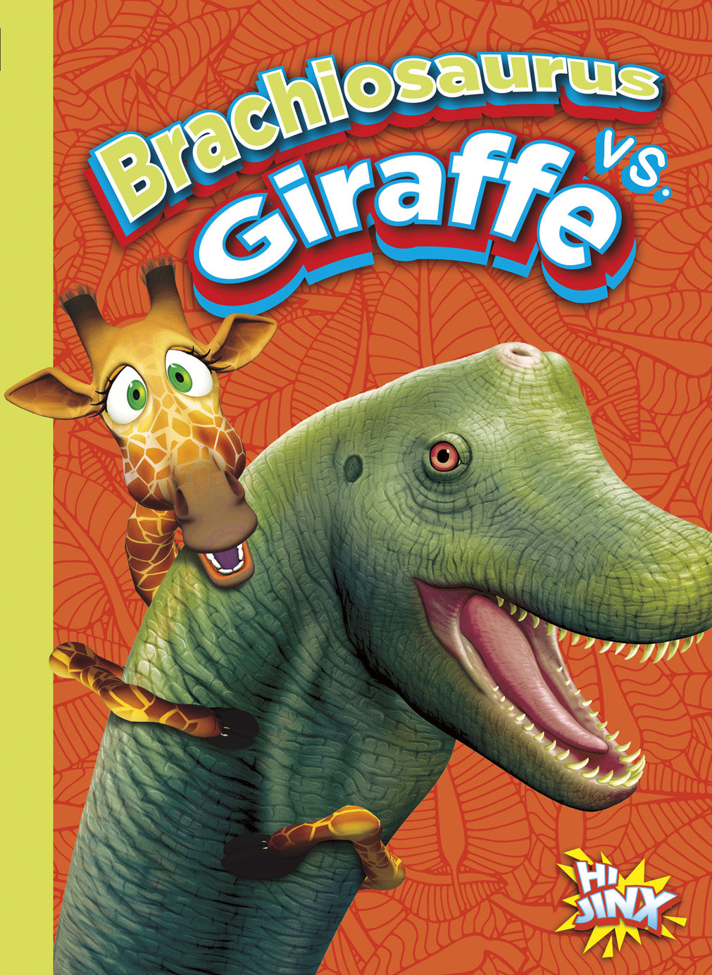 Brachiosaurus vs. Giraffe Dinosaur Toy Set - Educational Animal Figures for Kids - Perfect for Classroom Learning, Dinosaur Party Favors & STEM Play
