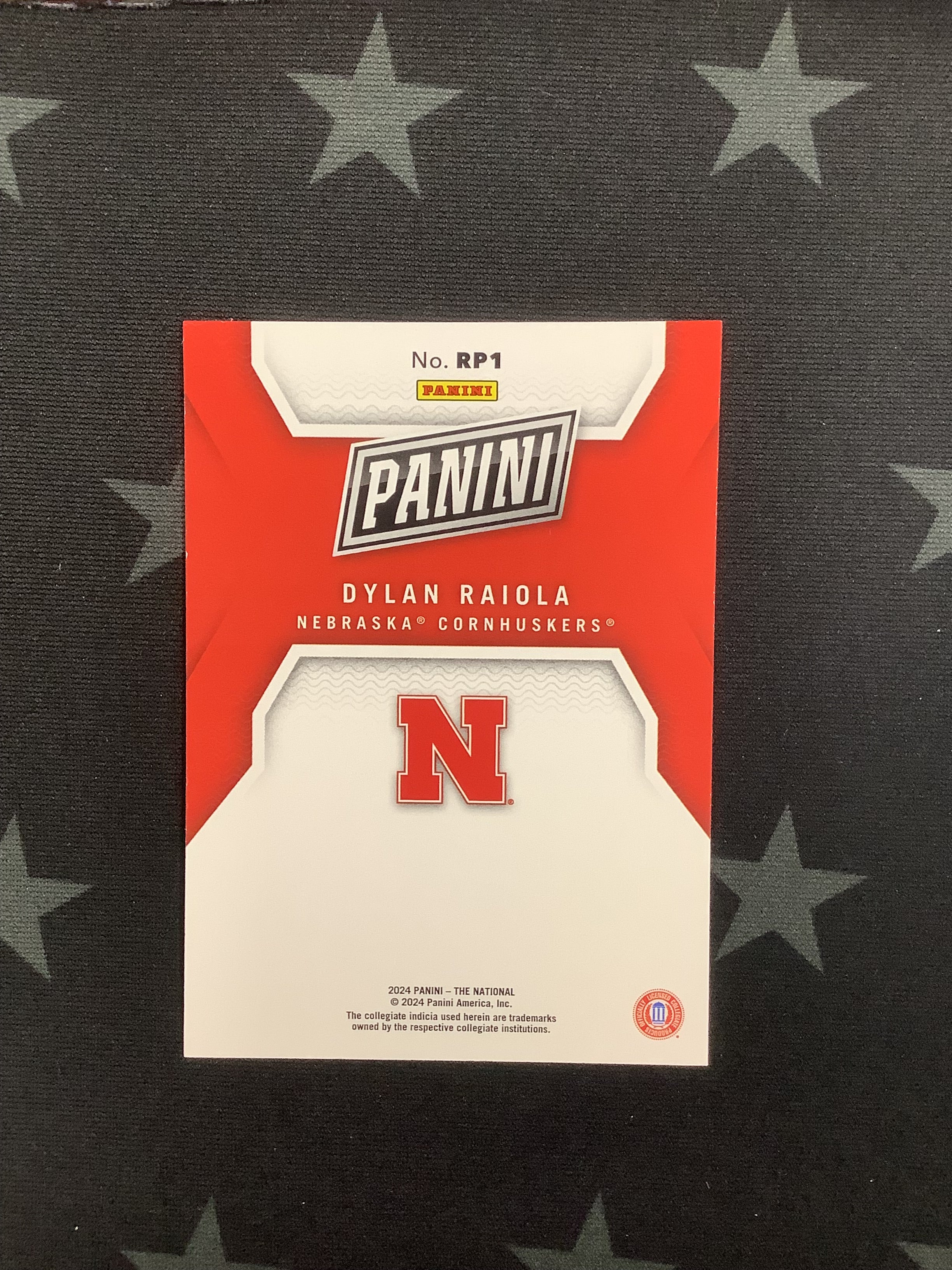 2024 Panini National Convention Prospects Dylan Raiola #RP1 Rookie Card - Collectible Football Trading Card for Sports Memorabilia Enthusiasts - Perfect for Display, Trading, and Investment