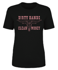 Women's DHCM Longhorn Graphic T-Shirt - Soft Cotton Tee in Black | Casual Wear, Texas Pride Outfit, Gameday Fashion
