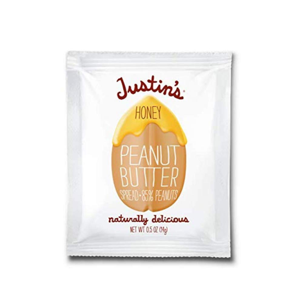 Organic Justin's Honey Peanut Butter Squeeze Packs - Non-GMO, Gluten-Free, Kosher (150 Pack, 0.5oz) - Perfect for On-the-Go Snacks, Hiking & Lunchboxes