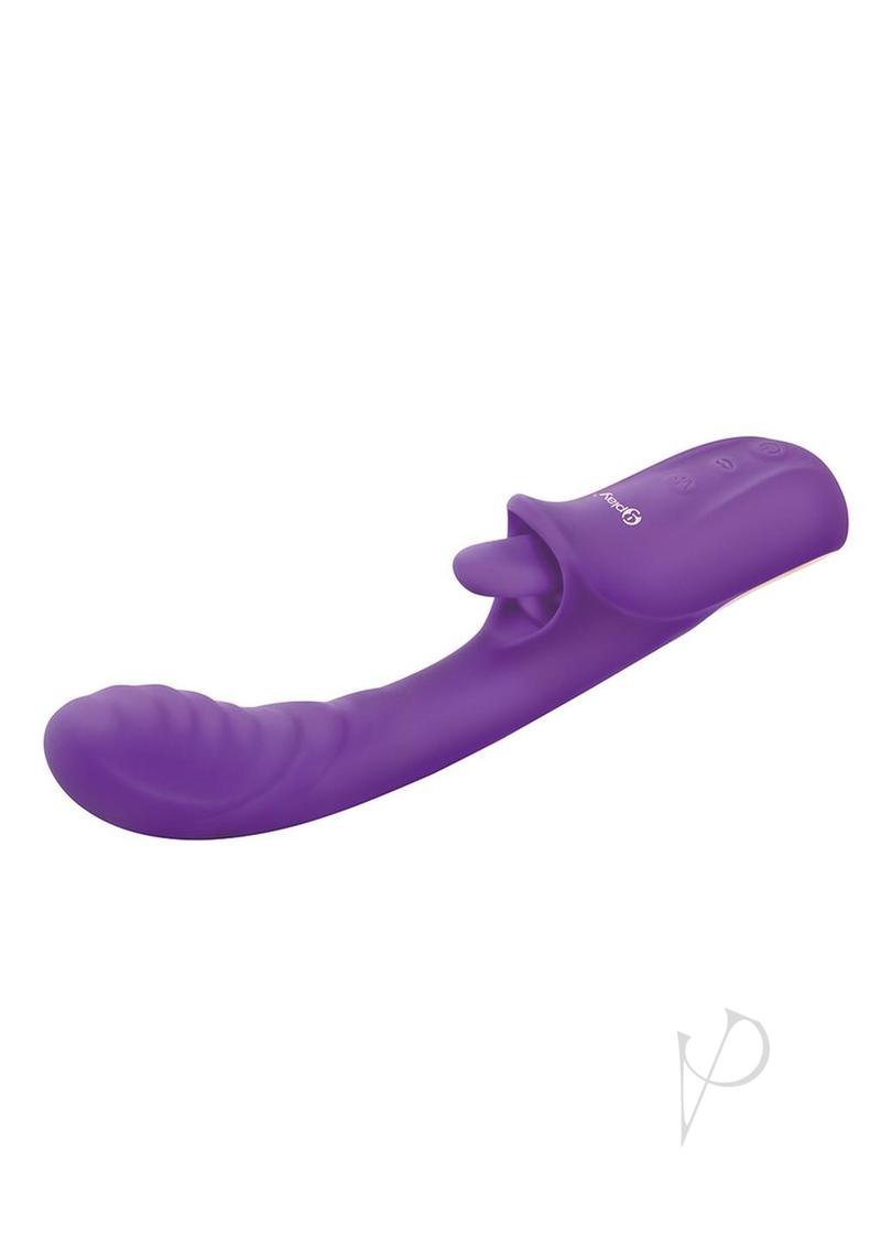 Bodywand G Play Rechargeable Silicone Dual Stimulator - G Spot & Clitoral Vibrator for Women, Purple | Squirt Trainer & Pleasure Enhancer for Couples & Solo Play