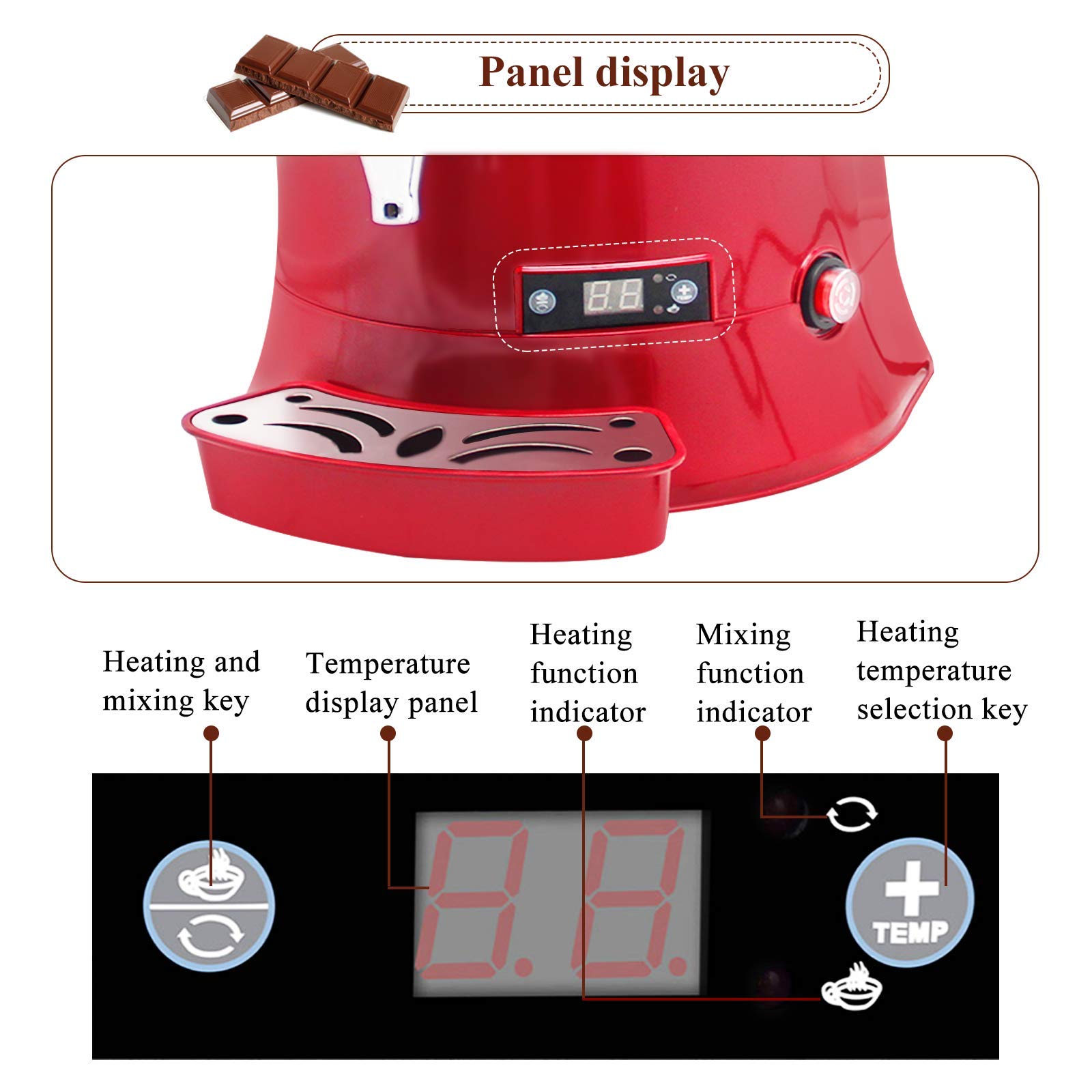YUCHENGTECH 5L Commercial Hot Chocolate Maker Machine - Upgraded Hot Chocolate Dispenser & Warmer for Chocolate, Coffee, Milktea - CE Certified (5L, 100-120V) - Perfect for Cafes, Restaurants & Catering Events