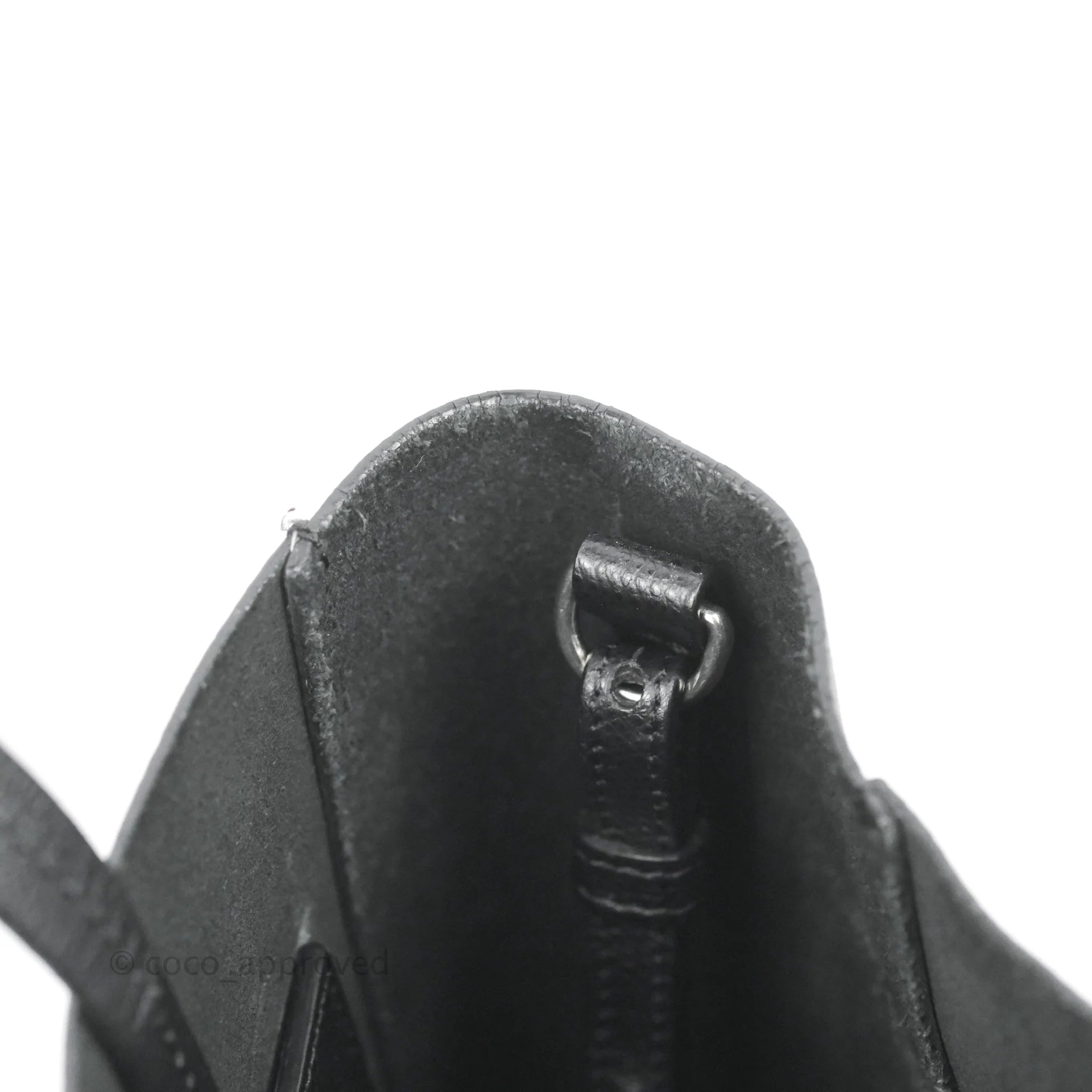Celine Small Vertical Cabas Tote Bag in Black Grained Calfskin with Silver Hardware - Perfect for Work, Travel & Everyday Luxury