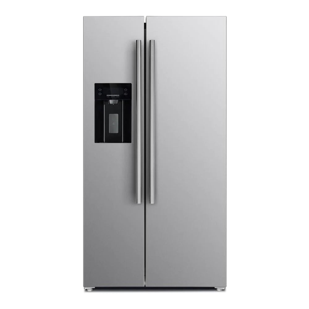 Forno 36 Inch Counter Depth Side by Side Refrigerator with Water and Ice Dispenser - Energy Efficient Stainless Steel Fridge for Modern Kitchen (Model FFRBI1844 36SB) - Perfect for Family Homes, Entertaining & Open Concept Living Spaces
