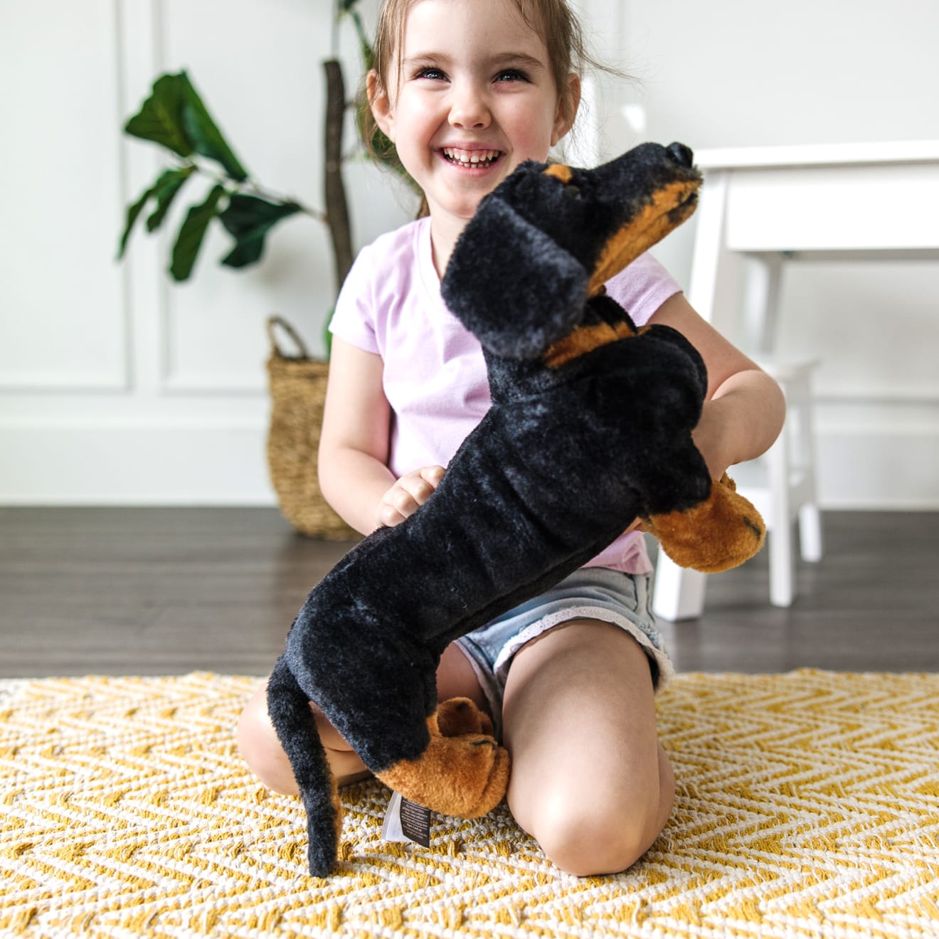 Giant Dachshund Stuffed Animal - Large Plush Wiener Dog Toy for Kids & Adults - Perfect for Cuddling, Gifts, and Home Decor