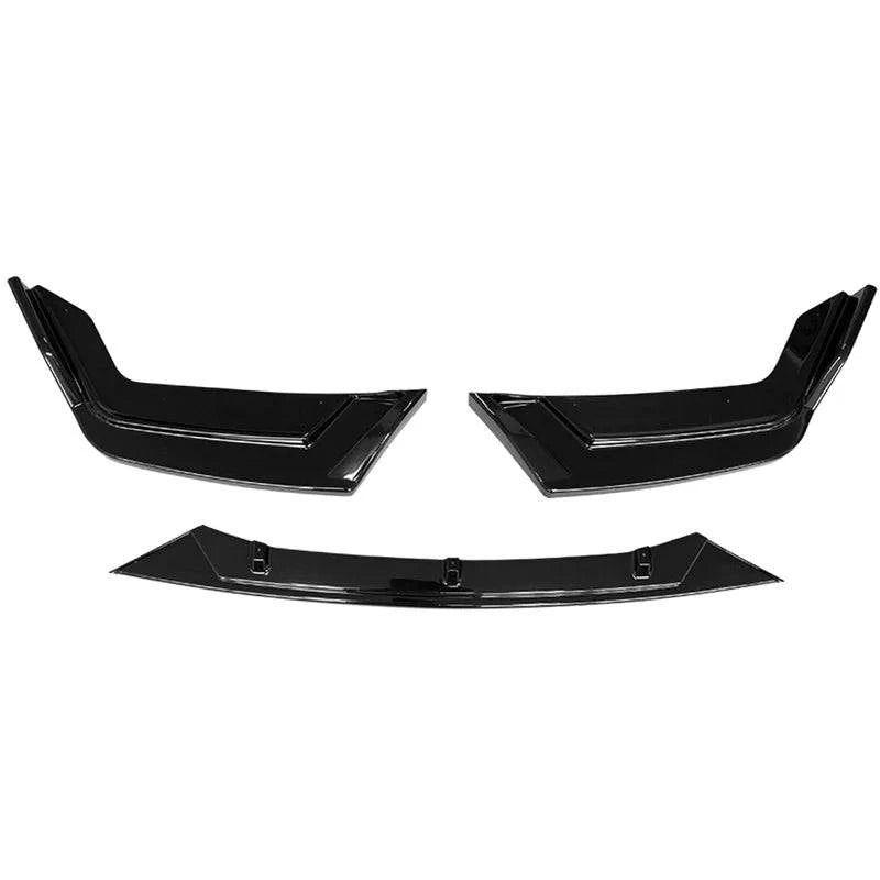IK Style Front Lip Spoiler 3-Piece Set for 2017-2021 Honda Civic Hatchback & SI - Aggressive Exterior Upgrade for Street Racing & Car Shows