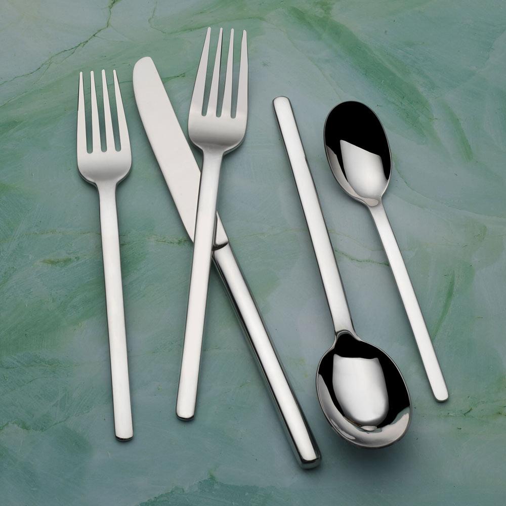 Premium Zena 20-Piece Stainless Steel Flatware Set - Service for 4 - Elegant Dining Utensils for Everyday Meals & Dinner Parties