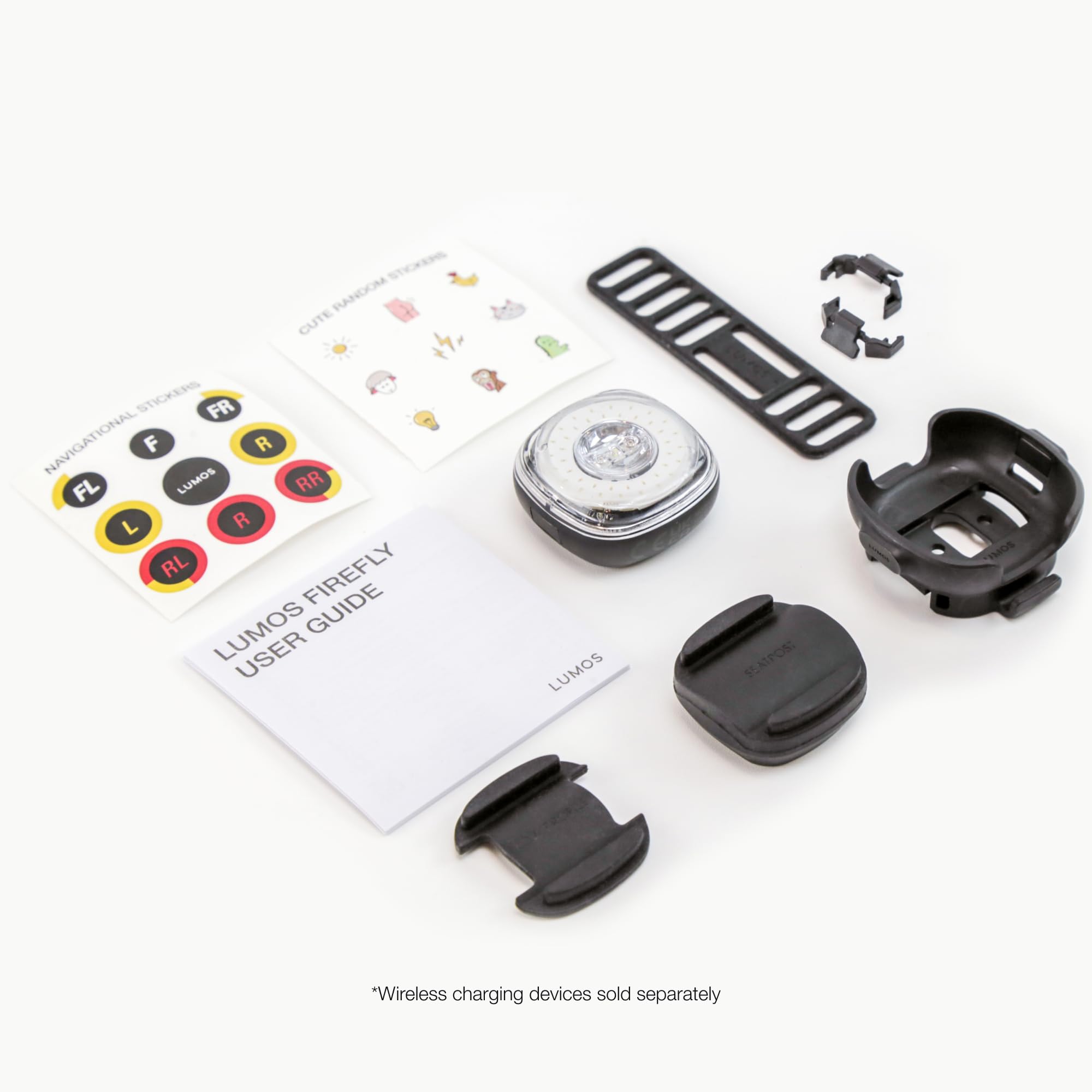 Lumos Firefly Smart Bike Light System - Wireless Sync Front & Rear LED Lights with Turn Signals & Brake Lights | Adjustable Brightness, 5 Flash Patterns, Day/Night Modes | Waterproof Cycling Safety Light for Commuting, Night Riding & Urban Biking - Perfect for Men & Women Cyclists