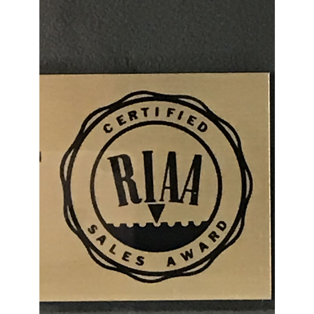 Dr. Hook Only Sixteen RIAA Gold 45 Award - Vintage Music Collectible - Perfect for Vinyl Enthusiasts & Retro Music Displays