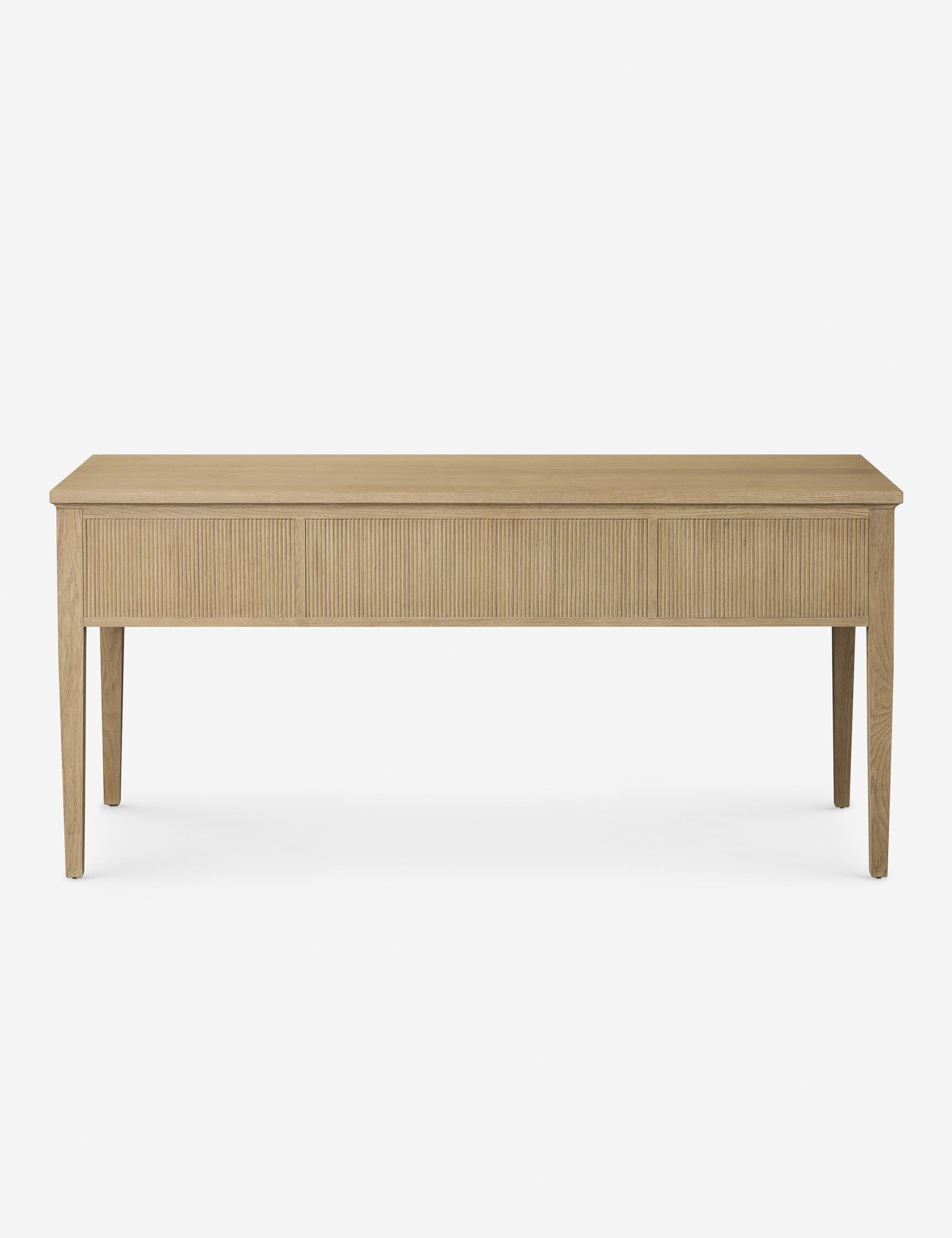 Amber Lewis x Four Hands Bush Desk - Modern Wooden Writing Desk for Home Office, Study & Workspace - Stylish & Functional Furniture for Small Spaces