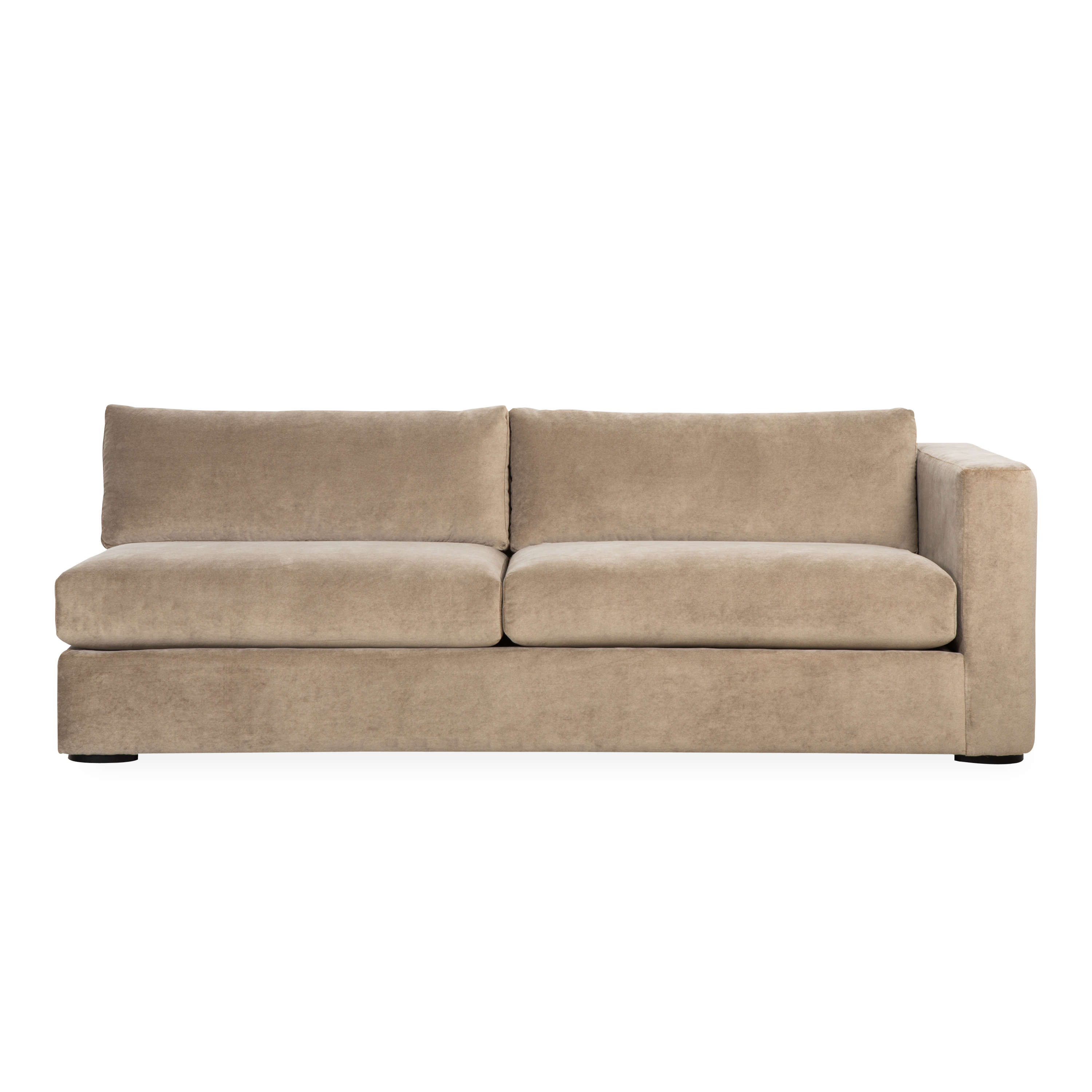 Milo Modular Corner Sectional Sofa - Customizable L-Shaped Couch for Living Room, Family Room & Home Theater - Soft Fabric Upholstery & Reversible Chaise