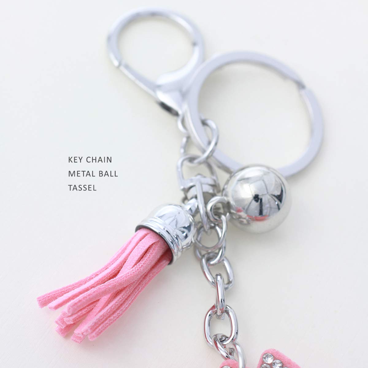 Sparkling NTLX Keychain Bag Charm - Cute Purse Accessory for Women, Luggage, Suitcases, Diaper Bags & Keys - Gift Box Included - Perfect for Travel, Gifts & Everyday Use