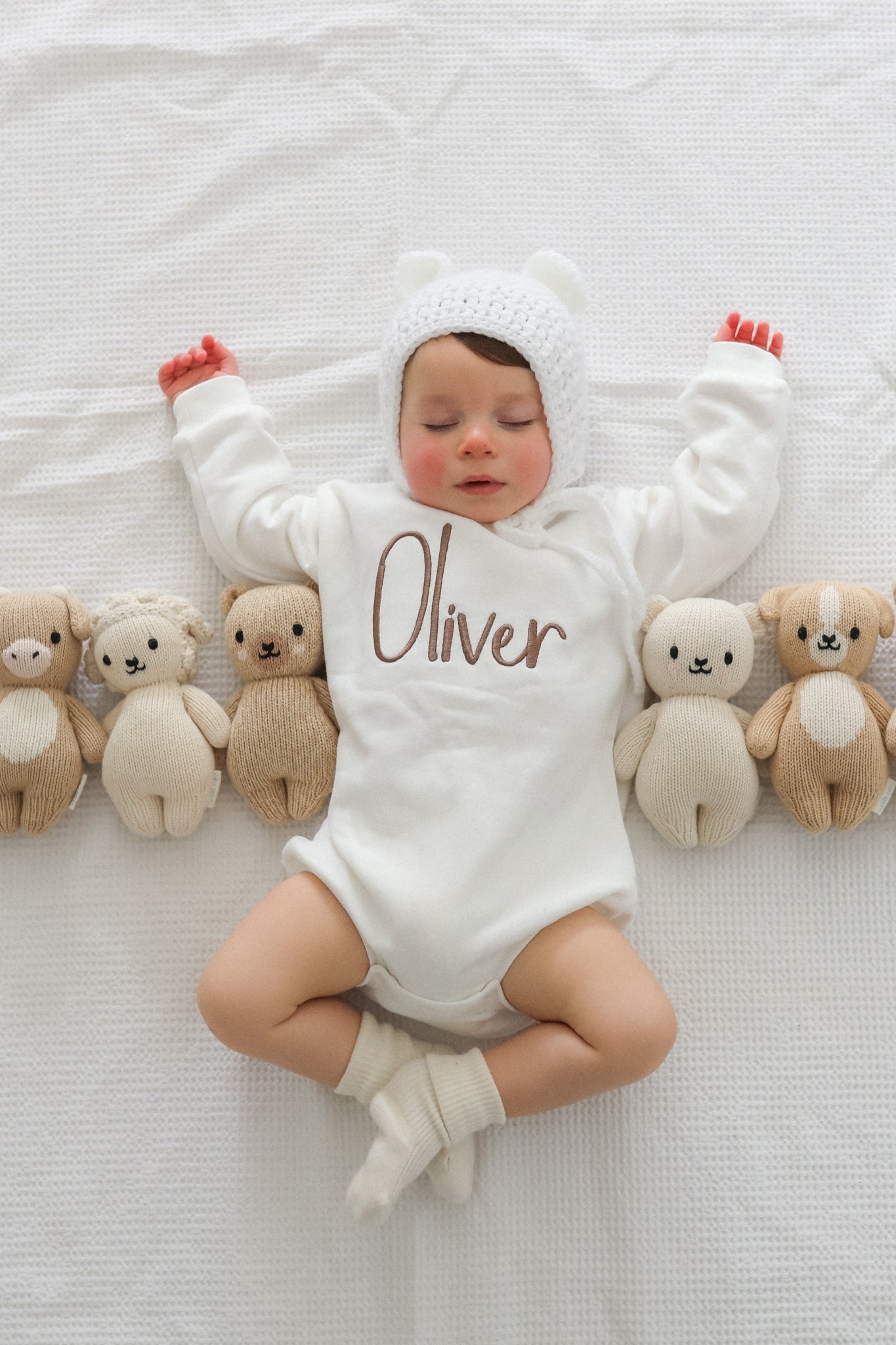 Custom Baby Romper with Marshmallow Design - Soft & Comfortable for Newborns, Infants & Toddlers - Perfect for Birthday, Photo Shoots & Everyday Wear