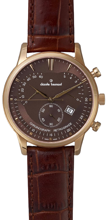 Claude Bernard 01506 37R BRIR Men's Swiss Automatic Watch - Luxury Stainless Steel Chronograph for Business & Formal Occasions