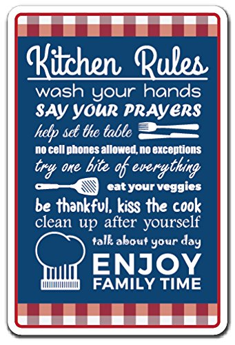 KITCHEN RULES Sign - 20