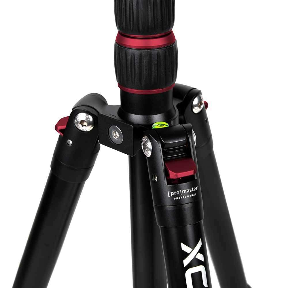 ProMaster XC-M 525K Professional Tripod Kit with Ball Head - Heavy Duty Camera Stand for DSLR & Mirrorless (Red) - Perfect for Photography, Videography & Travel