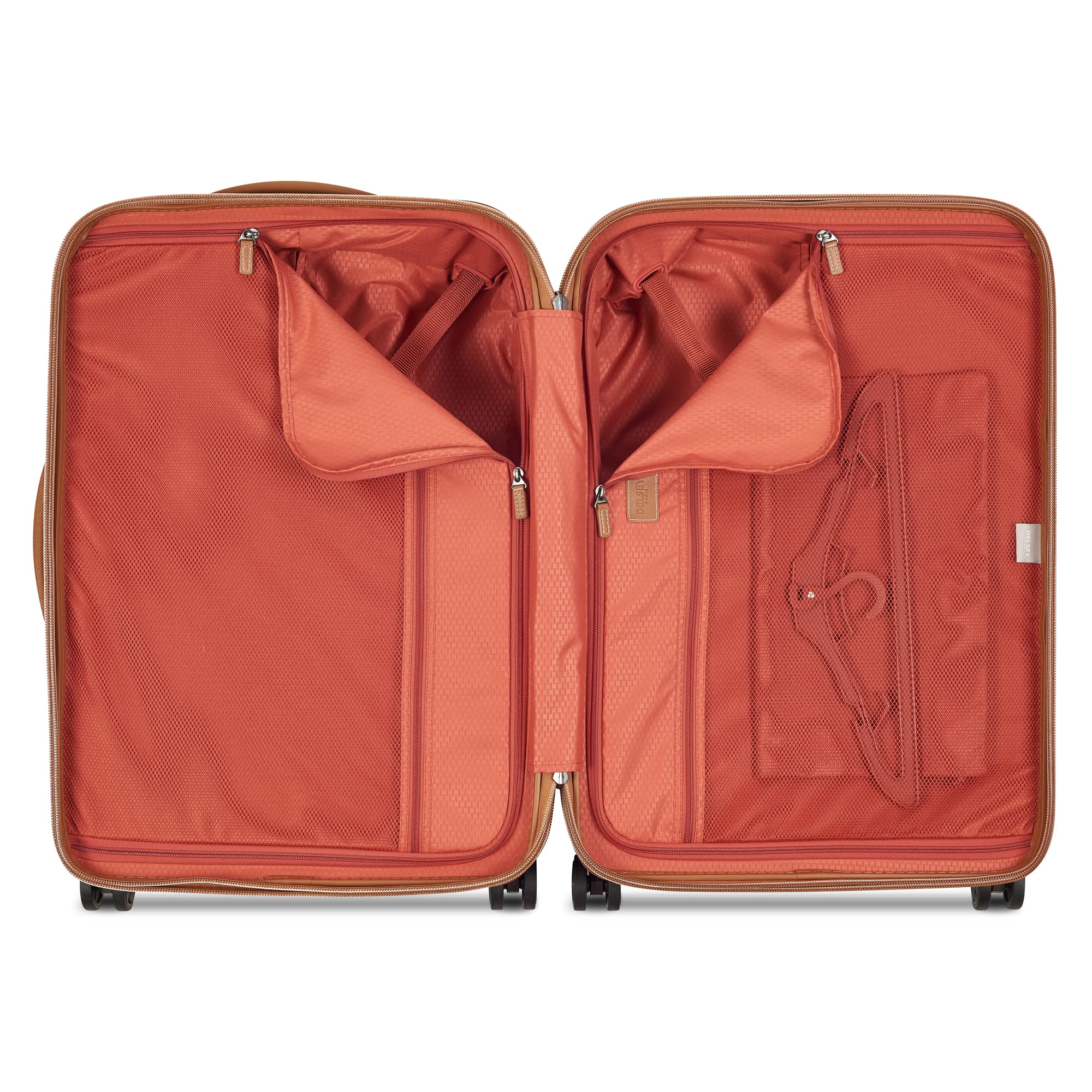 Delsey Paris Chatelet Air 2.0 24-Inch Hardside Spinner Wheel Luggage Suitcase - Chocolate Brown Checked-Medium | Durable Travel Bag for International Flights & Business Trips