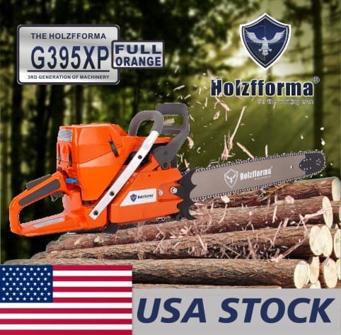 Holzfforma G395XP 93.6cc Gasoline Chainsaw Power Head - 56mm Bore with 36-Inch Guide Bar & Chain - Compatible with Husqvarna 394 395 394XP 395XP - Ideal for Professional Logging, Tree Felling & Heavy-Duty Wood Cutting
