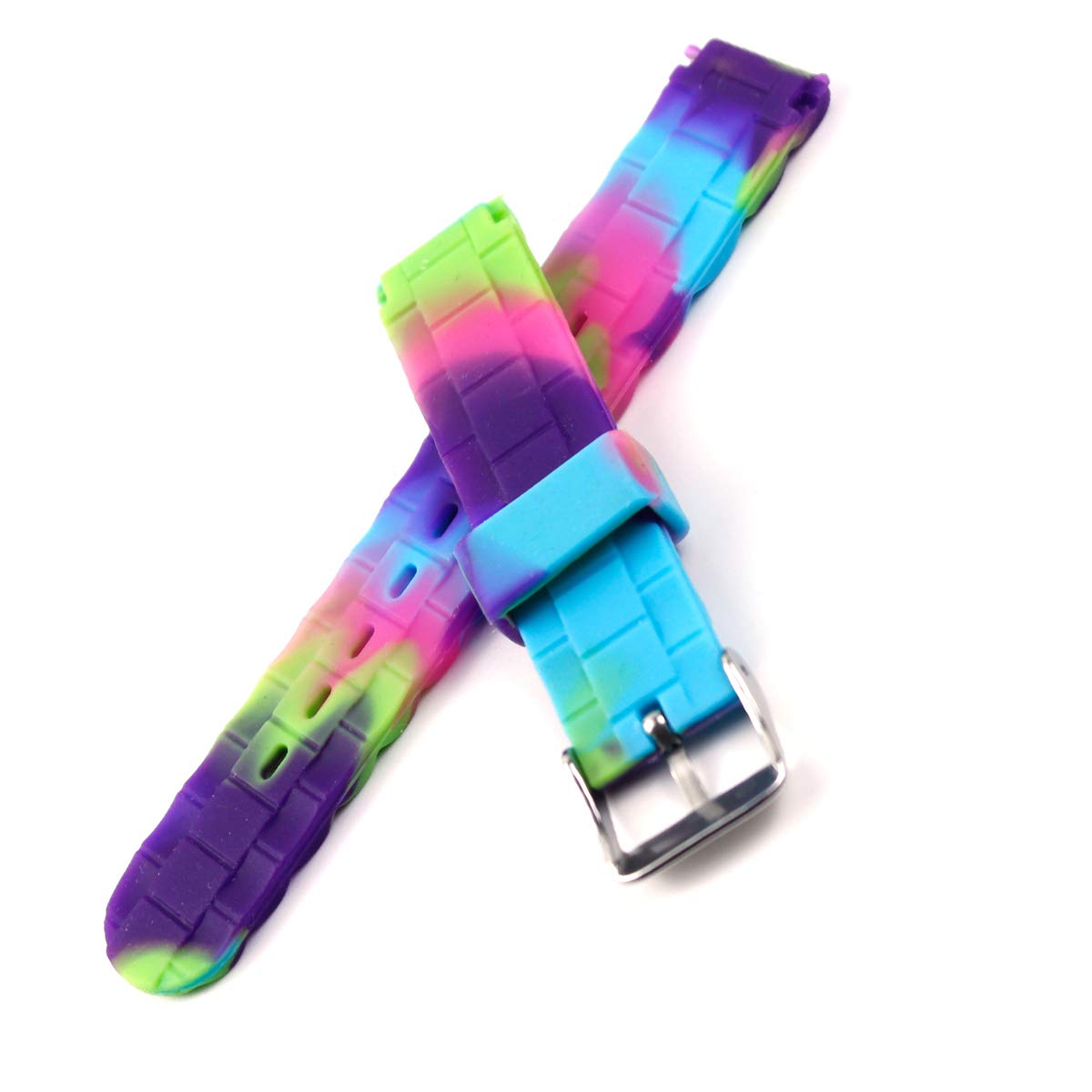 Waterproof Silicone Watch Band for Women & Men - 16mm Sport Wrist Strap with Pin Buckle - Durable & Comfortable for Running, Swimming & Outdoor Activities
