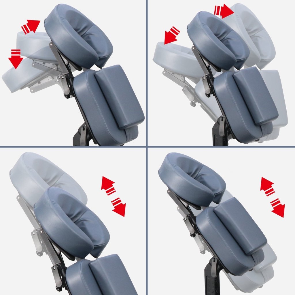 Master Massage® Portable Massage Chair - Royal Blue Foldable Professional Massage Chair for Home, Office & Spa - Perfect for Therapists, Chiropractors & Relaxation
