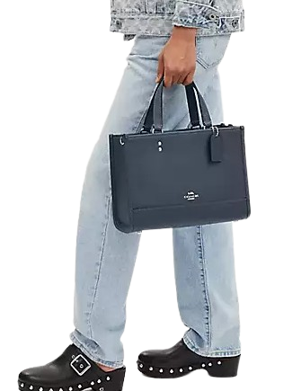Coach Dempsey Carryall Tote Bag for Women - Genuine Leather Handbag with Zip Top - Perfect for Work, Travel & Everyday Use