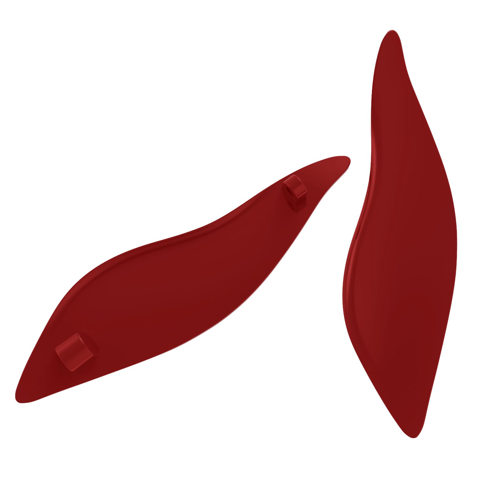 Harley Touring Fairing Air Deflectors (2014-2023) - Heirloom Red Fade Side Wings Windshield Deflector for Improved Aerodynamics & Comfort - Perfect for Long Rides & Highway Cruising