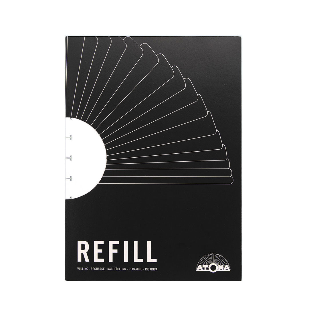Atoma Notebook Refill Pad 210 x 295mm - White Paper Refill Sheets for Planner, Journal & Sketchbook - Perfect for Office, School & Creative Projects