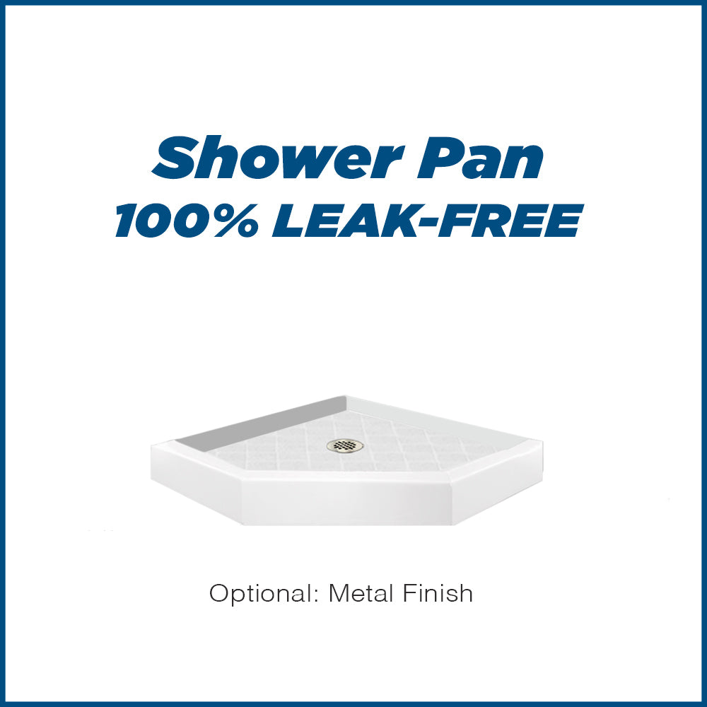 Premium Diamond Solid Natural Buff Neo Shower Enclosure Kit - Waterproof Bathroom Upgrade for Modern Homes & Luxury Hotels