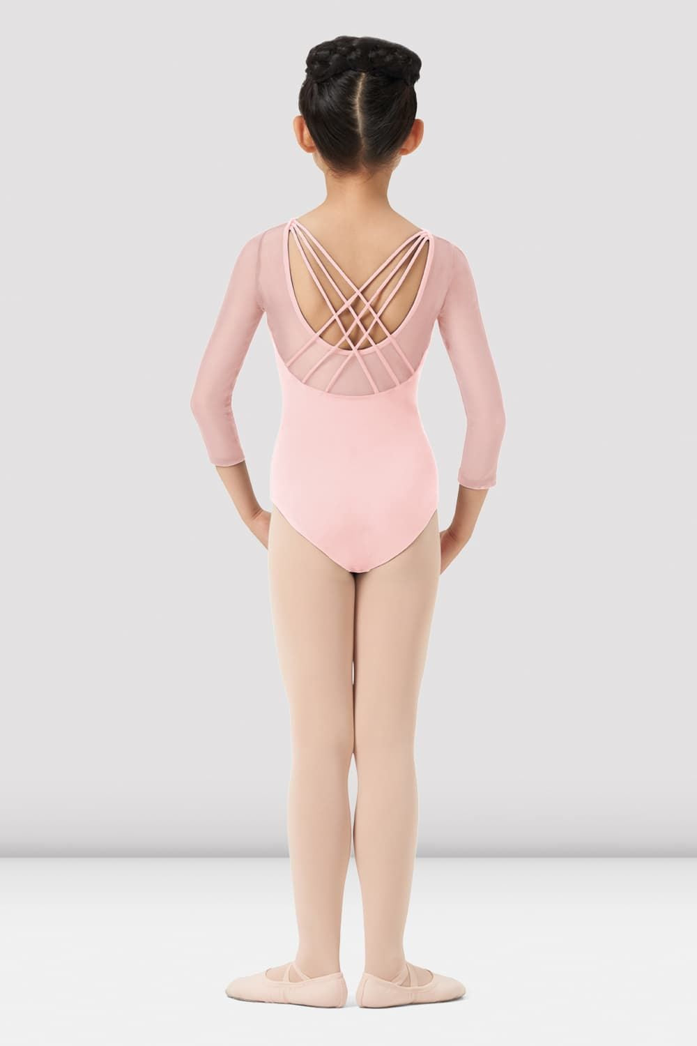 Girls Mirella Paisley 3/4 Sleeve Leotard - Ballet Dancewear for Kids, Toddler Gymnastics Leotard with Floral Print - Perfect for Dance Class, Recitals & Performance