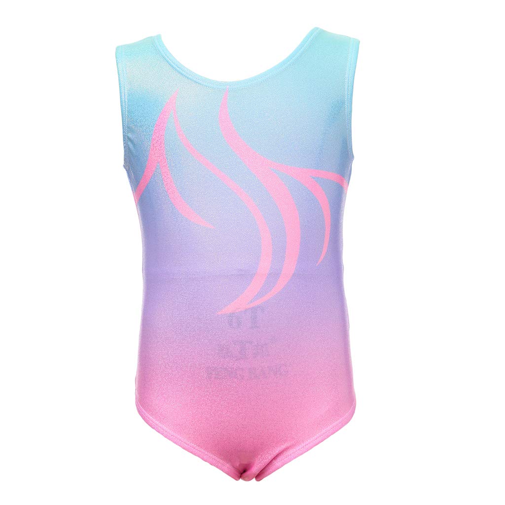 ZIZI Girls' Sparkle Rainbow Gymnastics Leotard - Colorful One-Piece Dance Leotards for Kids Age 2-11 Years | Perfect for Ballet, Gymnastics & Dance Competitions