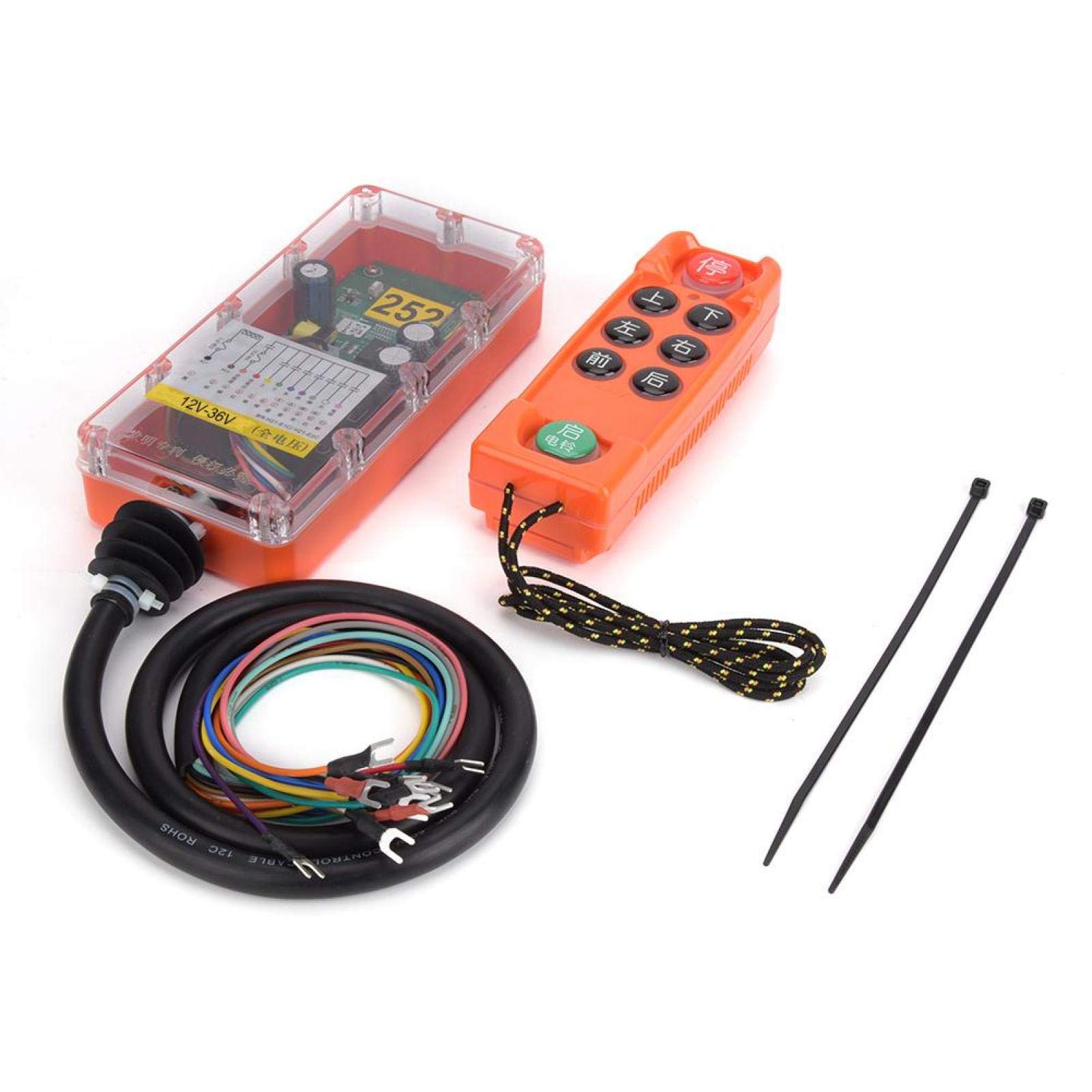 Industrial Remote Control Transmitter with 400 Channels - 12V-36V Wireless Controller for Production Line, Industrial Robots & Crane Operations - Durable & Stable for Heavy-Duty Applications