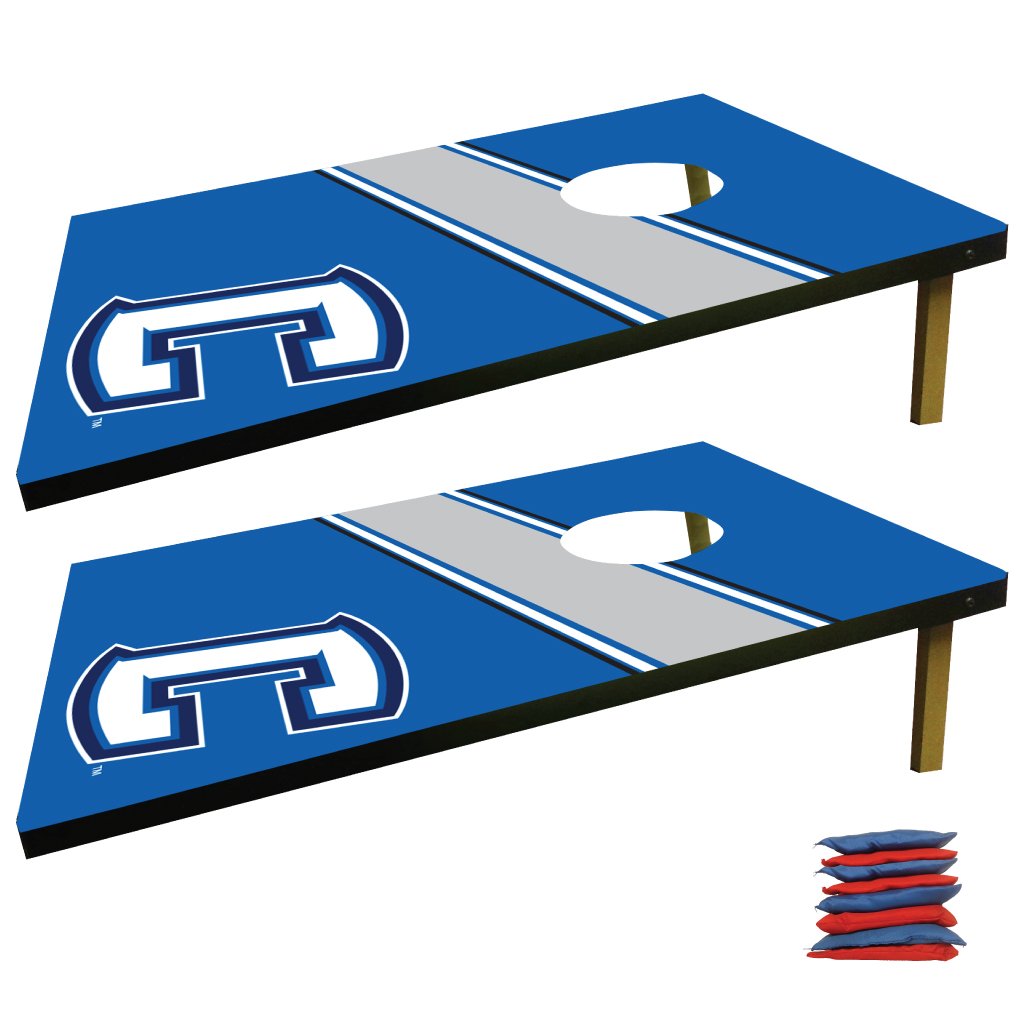 Creighton University Cornhole Bag Toss Game Set - Premium Outdoor Lawn Toss Game for Tailgating, Backyard Parties & College Sports Events - Bluejays Team Themed Cornhole Bags