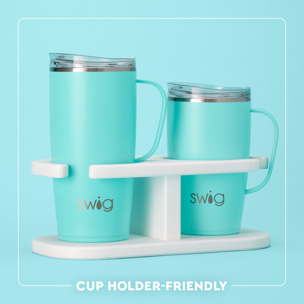 Blue Lagoon Insulated Travel Mug 18oz - Leak-Proof Stainless Steel Coffee Tumbler for Hot & Cold Drinks - Perfect for Commuting, Camping & Office Use