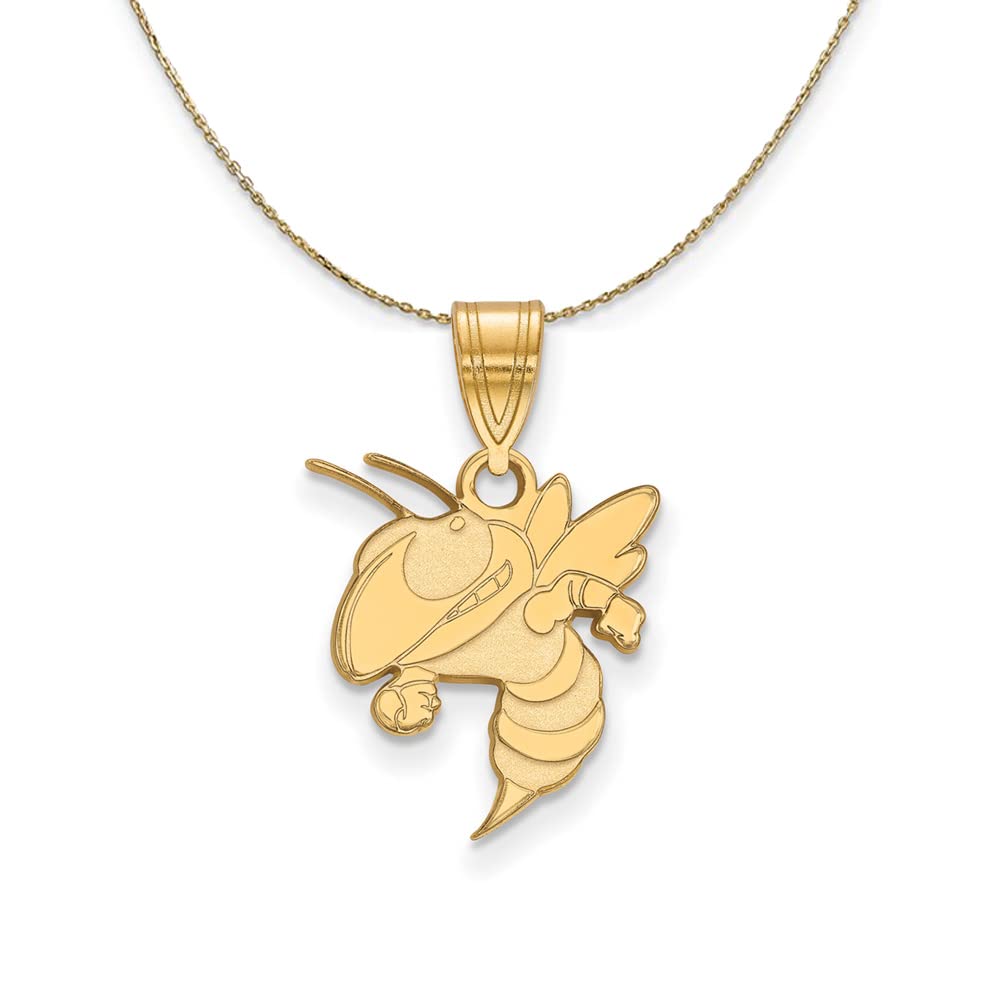 14k Yellow Gold Georgia Tech Necklace - Perfect for Gifts & Graduation
