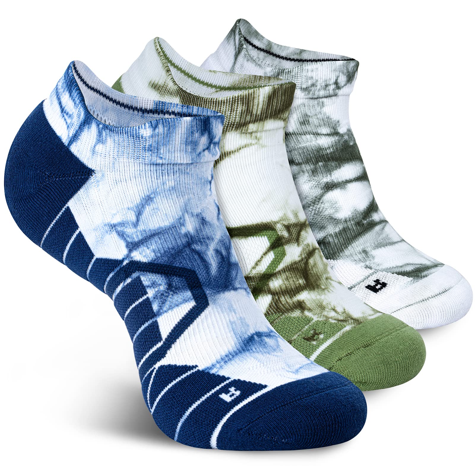 Hylaea Athletic Running Socks - Cushioned Padded Moisture-Wicking Low Cut Socks for Men & Women - Perfect for Jogging, Gym Workouts & Marathon Training