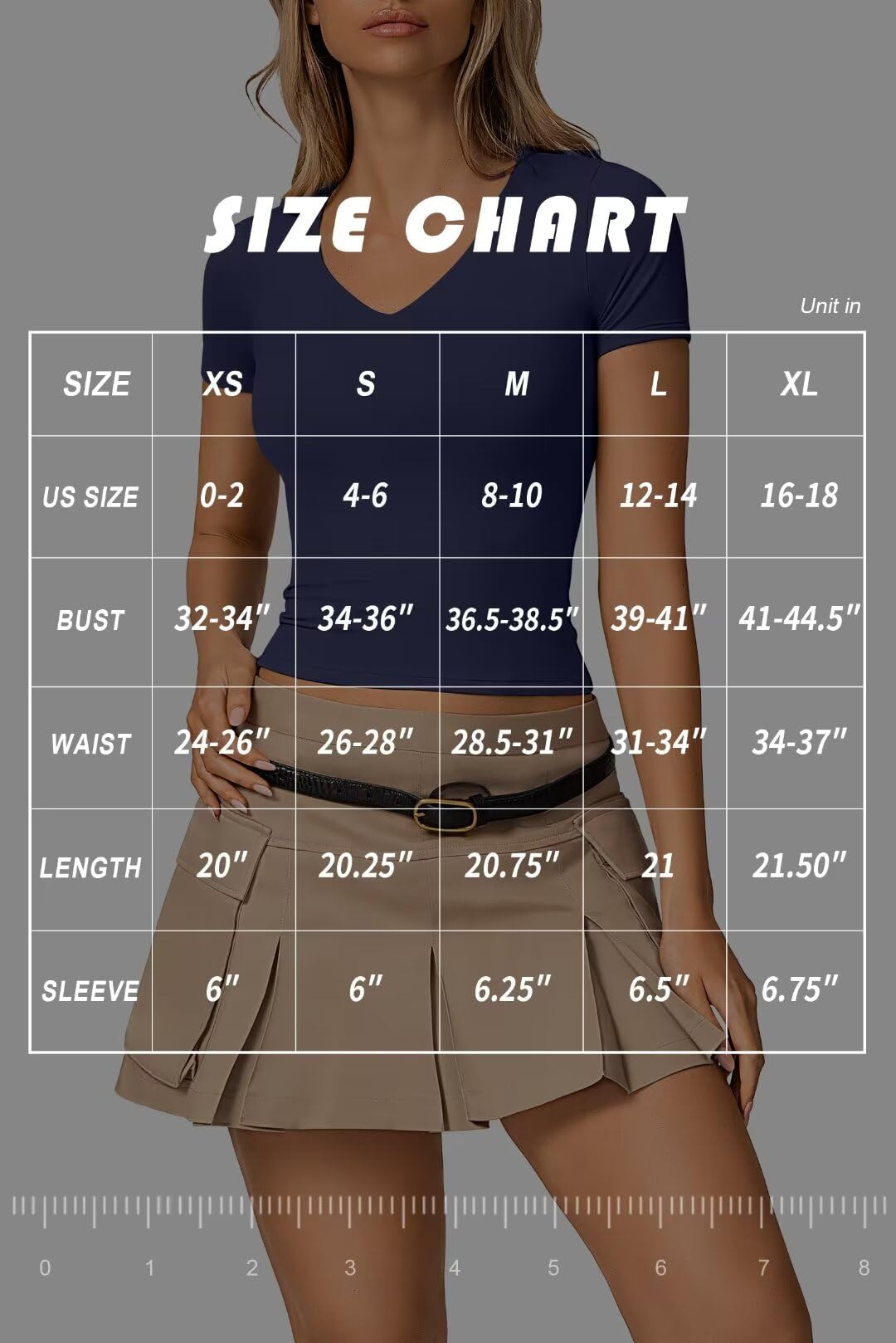 Vertvie Women's Sexy V Neck Double Lined Tops - Short Sleeve Slim Fitted T-Shirts for Women | Y2K Tight Basic Tees | Going Out Crop Tops for Clubbing, Dates & Summer Outfits