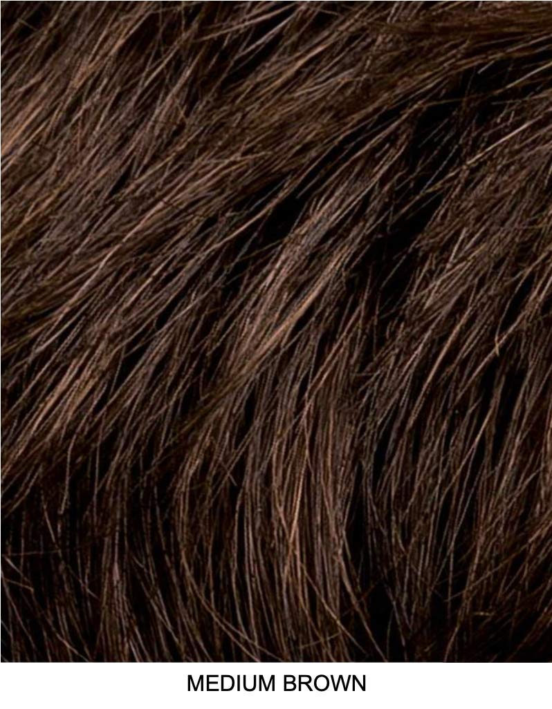 Ellen Wille Cayenne Synthetic Hair Topper for Women - Medium Brown Wig for Thinning Hair - Perfect for Daily Wear, Parties & Special Occasions