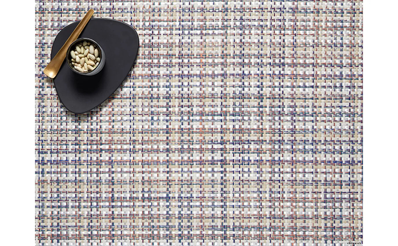 Chilewich Basketweave Table Mat Set - Waterproof & Heat-Resistant Placemats for Dining Table - Modern Kitchen Decor for Home, Restaurant, and Outdoor Use