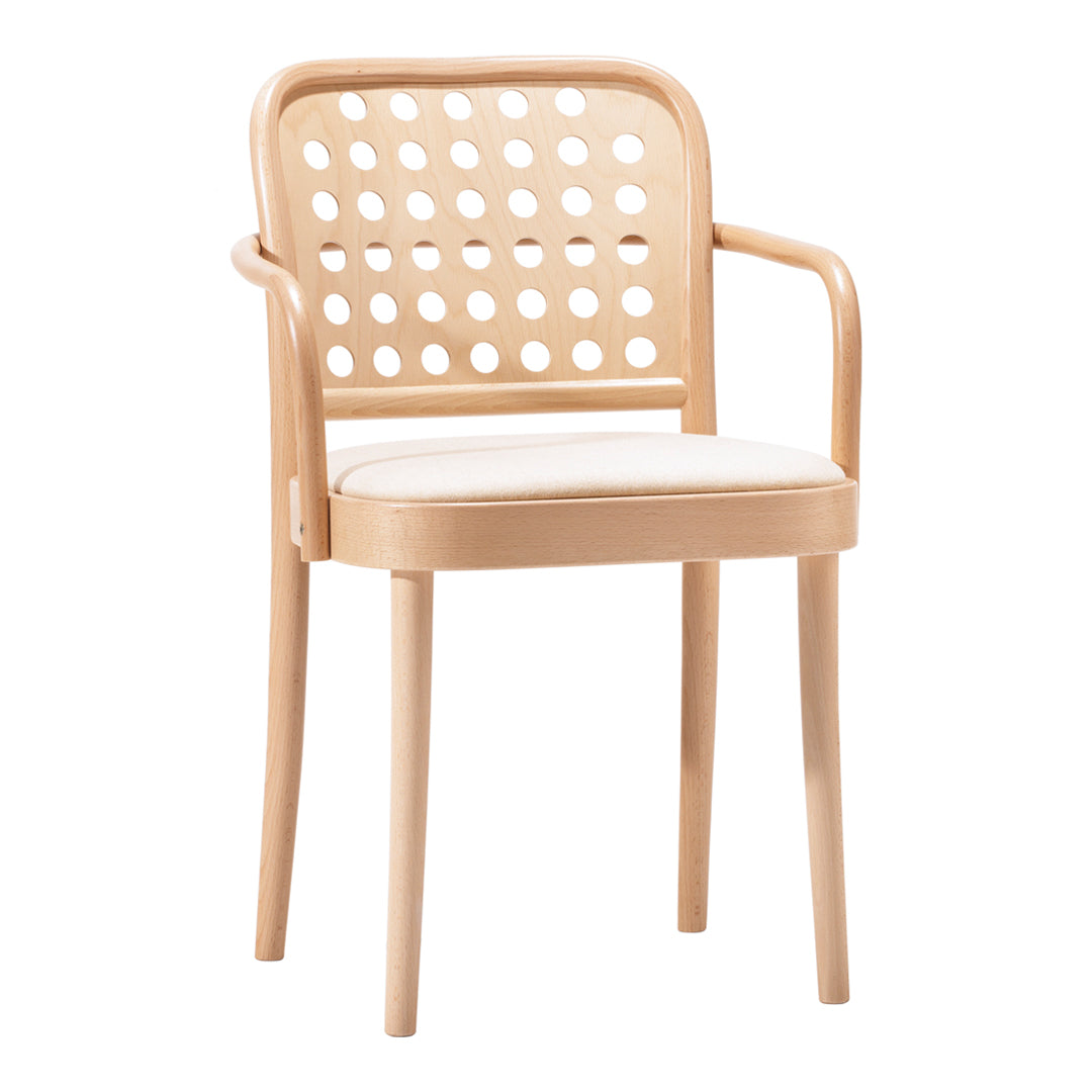 Comfortable Armchair 822 with Upholstered Seat & Sturdy Beech Wood Frame - Perfect for Living Room, Bedroom or Office Relaxation