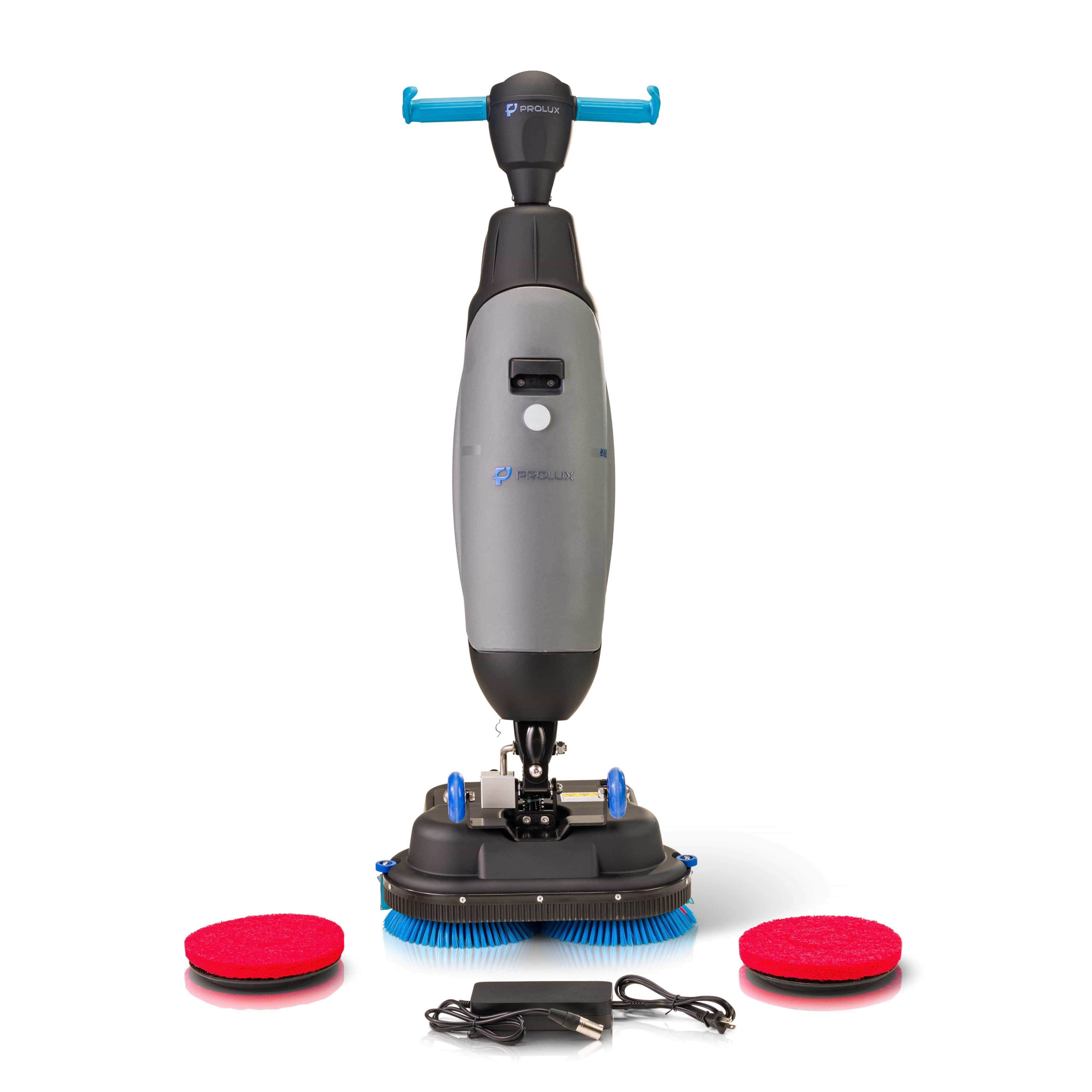 Prolux PLCC430BN Cordless Commercial Micro Dual Brush Floor Cleaner - Scrubber, Buffer & Polisher for Hardwood, Tile & Vinyl Floors - Perfect for Homes, Offices & Restaurants