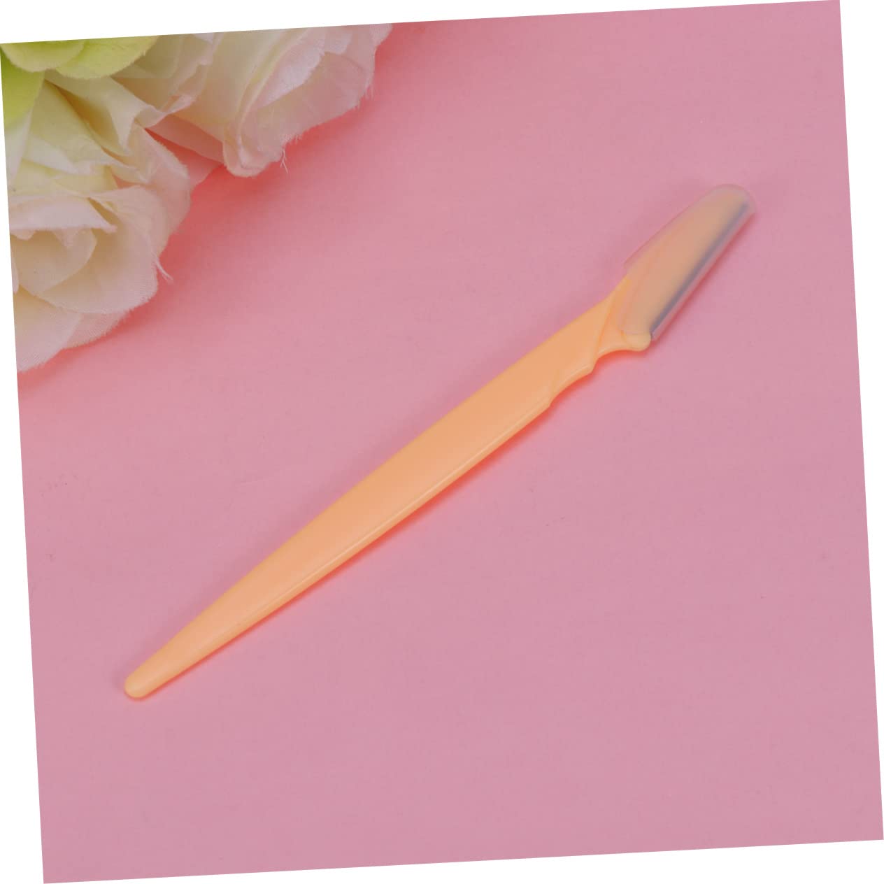 IPetboom 30-Piece Facial Razor Set for Women - Stainless Steel Eyebrow Trimmer & Shaper with Comfort Grip (Yellow) - Portable Makeup Tool for Eyebrow Shaping, Peach Fuzz Removal & Facial Hair Grooming - Perfect for Travel, Home & Salon Use