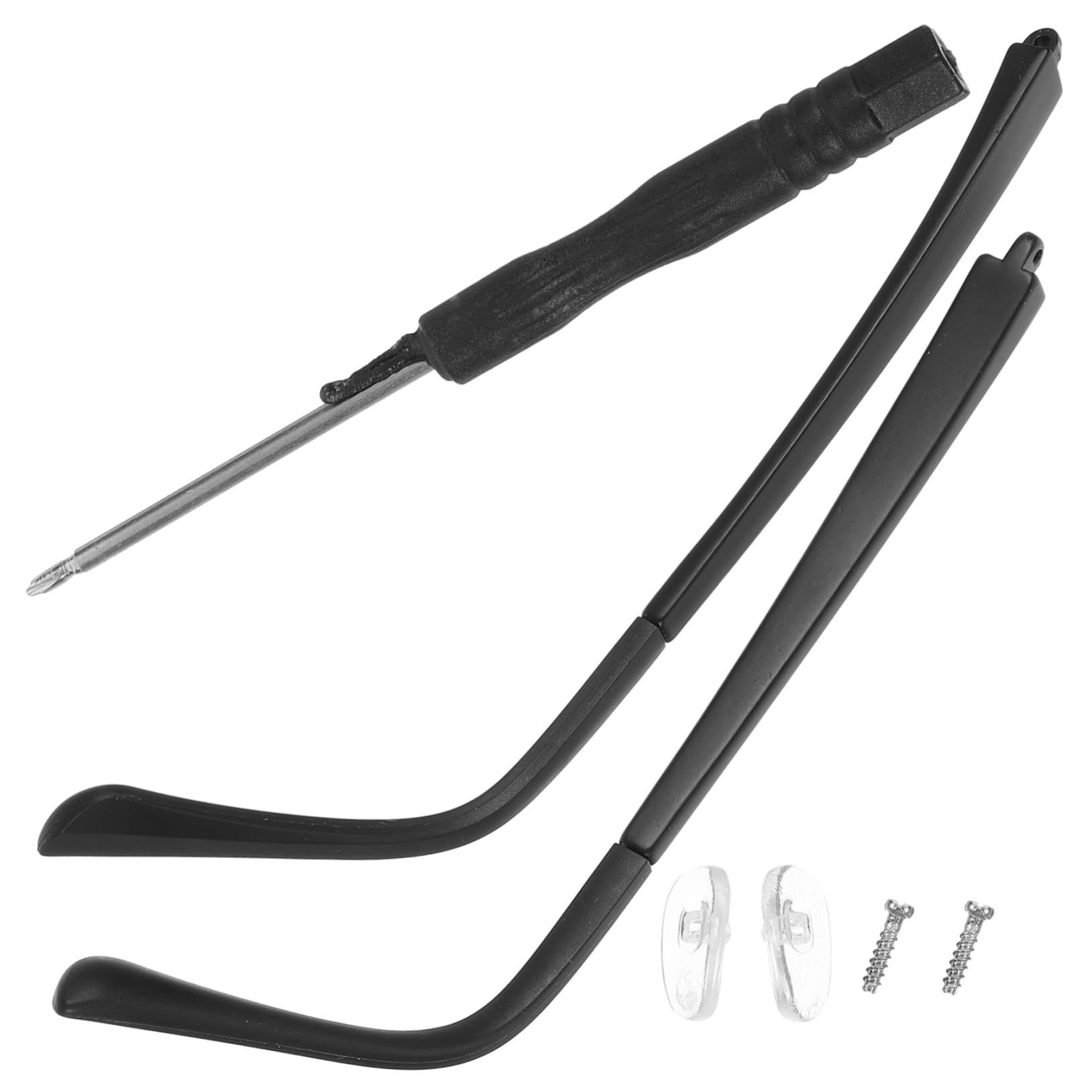 Beavorty 3 Pairs Universal Eyeglass Legs & Feet Holders - Replacement Glasses Arms & Parts for Broken Frames - Perfect for Reading, Working & Daily Use