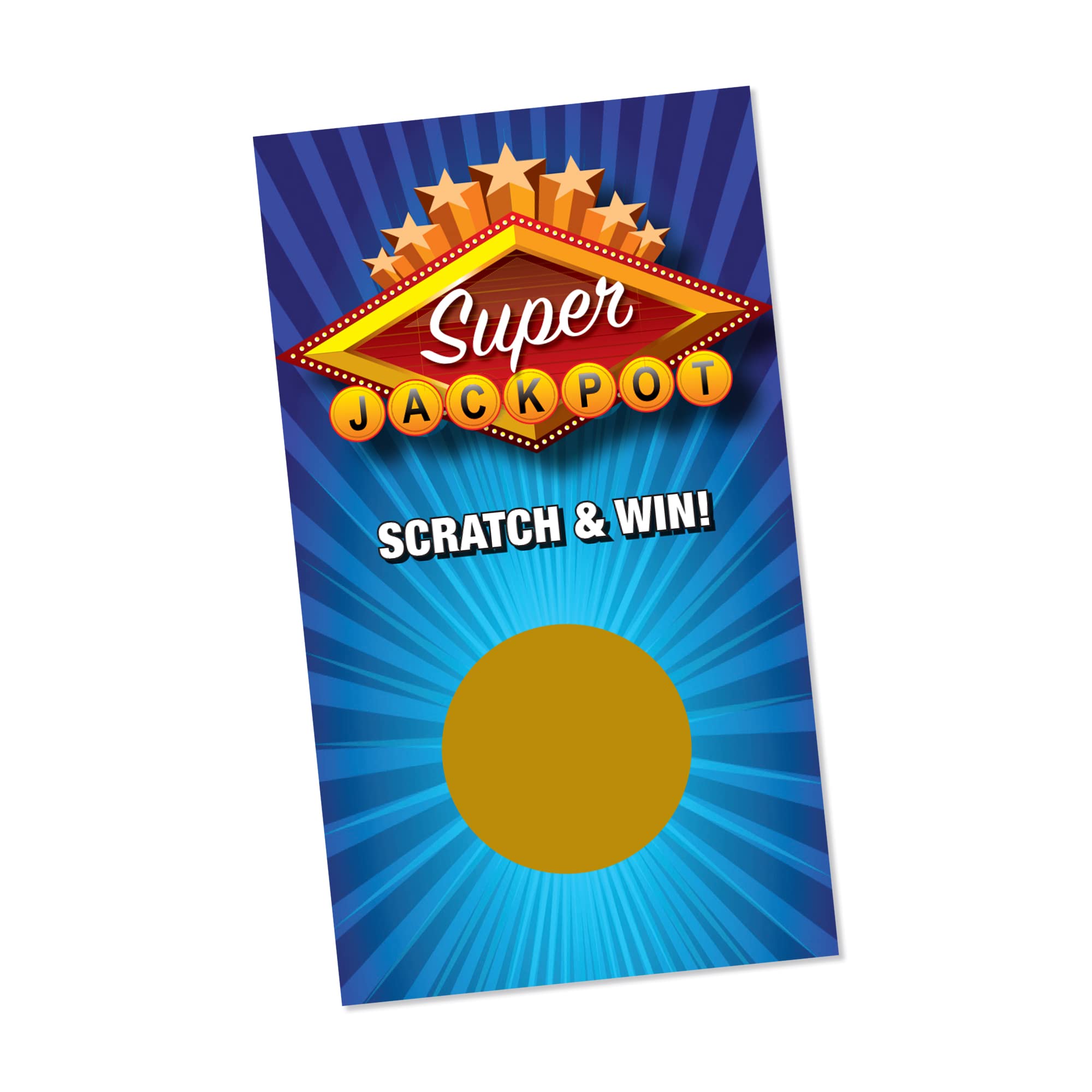 Super Jackpot Scratch Off Lottery Tickets - 30 Pack for Fun Prizes & Games at Parties, Events & Fundraisers