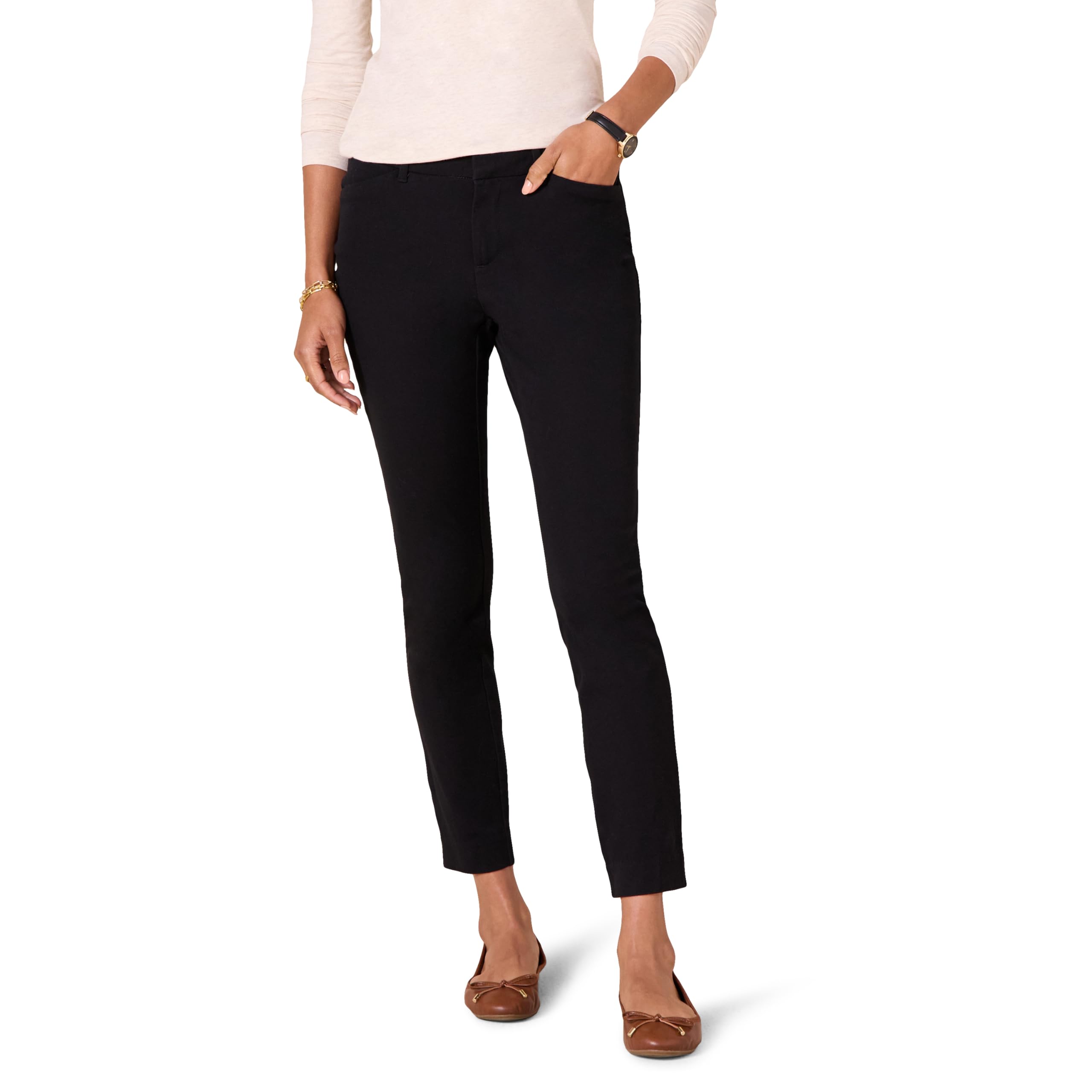 Amazon Essentials Women's Skinny Ankle Pants - Slim Fit Stretch Work Pants for Office, Business Casual & Everyday Wear | Comfortable & Versatile Workwear for Women