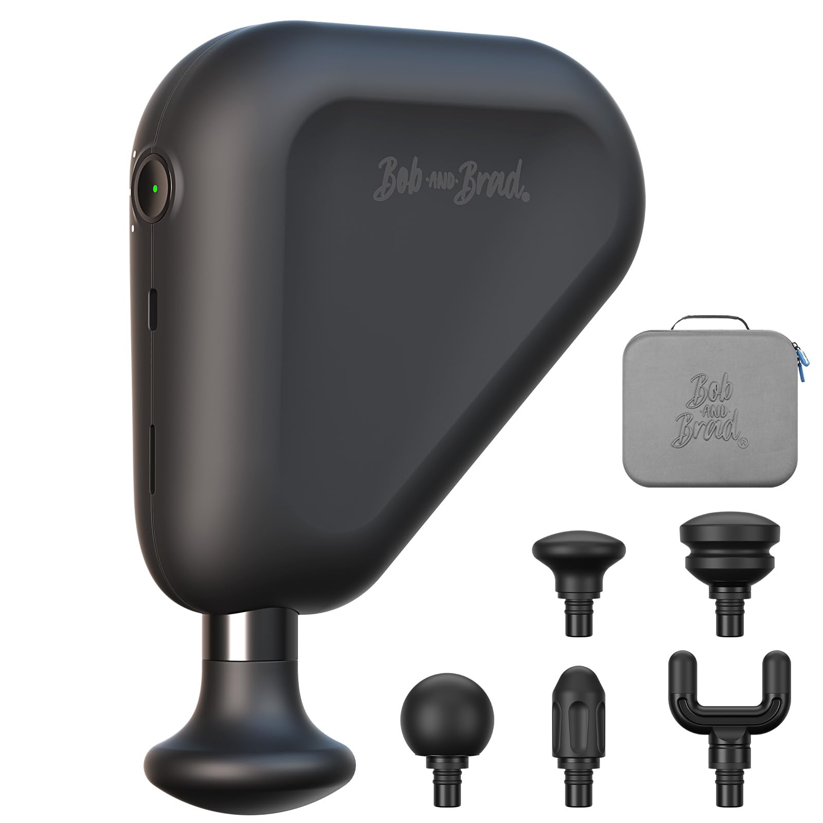 Bob and Brad Air 2 Massage Gun - Portable Deep Tissue Massager with 12MM Amplitude & USB-C Charging - Relieves Muscle Pain, Great Gift for Athletes, Office Workers & Travelers - Perfect for Post-Workout Recovery, Stress Relief & On-The-Go Relaxation