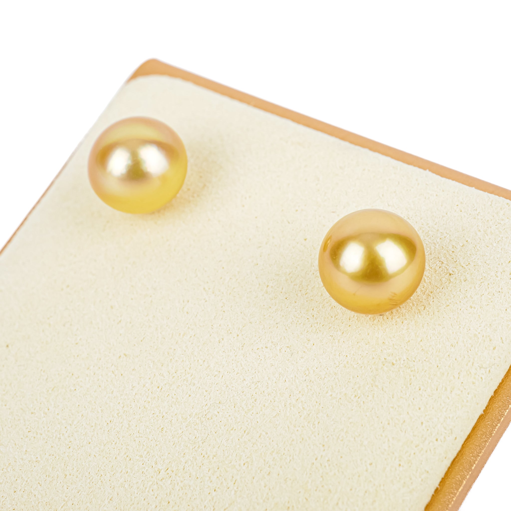 18K Yellow Gold South Sea Pearl Stud Earrings 10.5-11mm - Elegant Jewelry for Weddings, Parties & Special Occasions