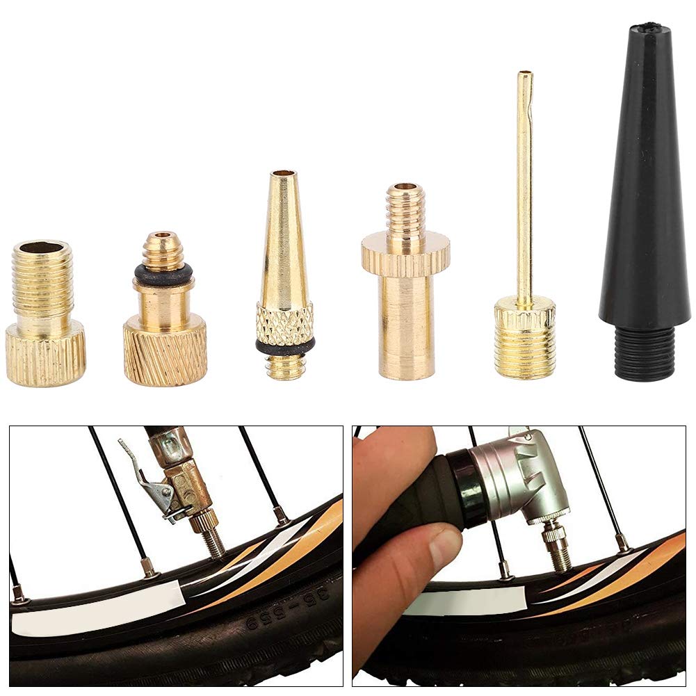 15 PCS Air Valve Kit - Portable Pump Valve Converter with Copper DV SV AV Adapters for Bikes, Cars, Motorcycles & Inflatables - Perfect for Travel, Camping & Emergency Repairs