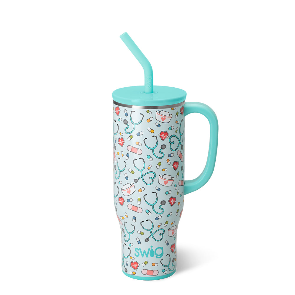 Scrub Life Mega Mug 30oz - Large Insulated Tumbler for Coffee & Tea - Perfect for Nurses, Healthcare Workers & Long Shifts